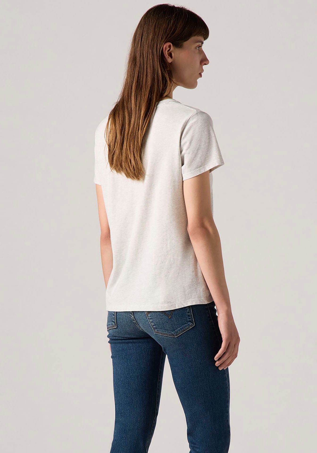 Levi's® Shirt met V-hals Perfect Tee met klein batwing-logo