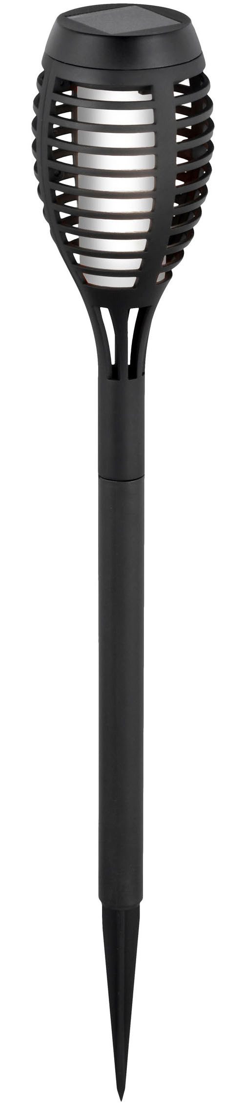 näve Led-solarlamp Fanilo 5-lamps hanglamp in zwart: elegant, minimalistisch metalen design, perfect boven eettafels of keukeneilanden (5 stuks)