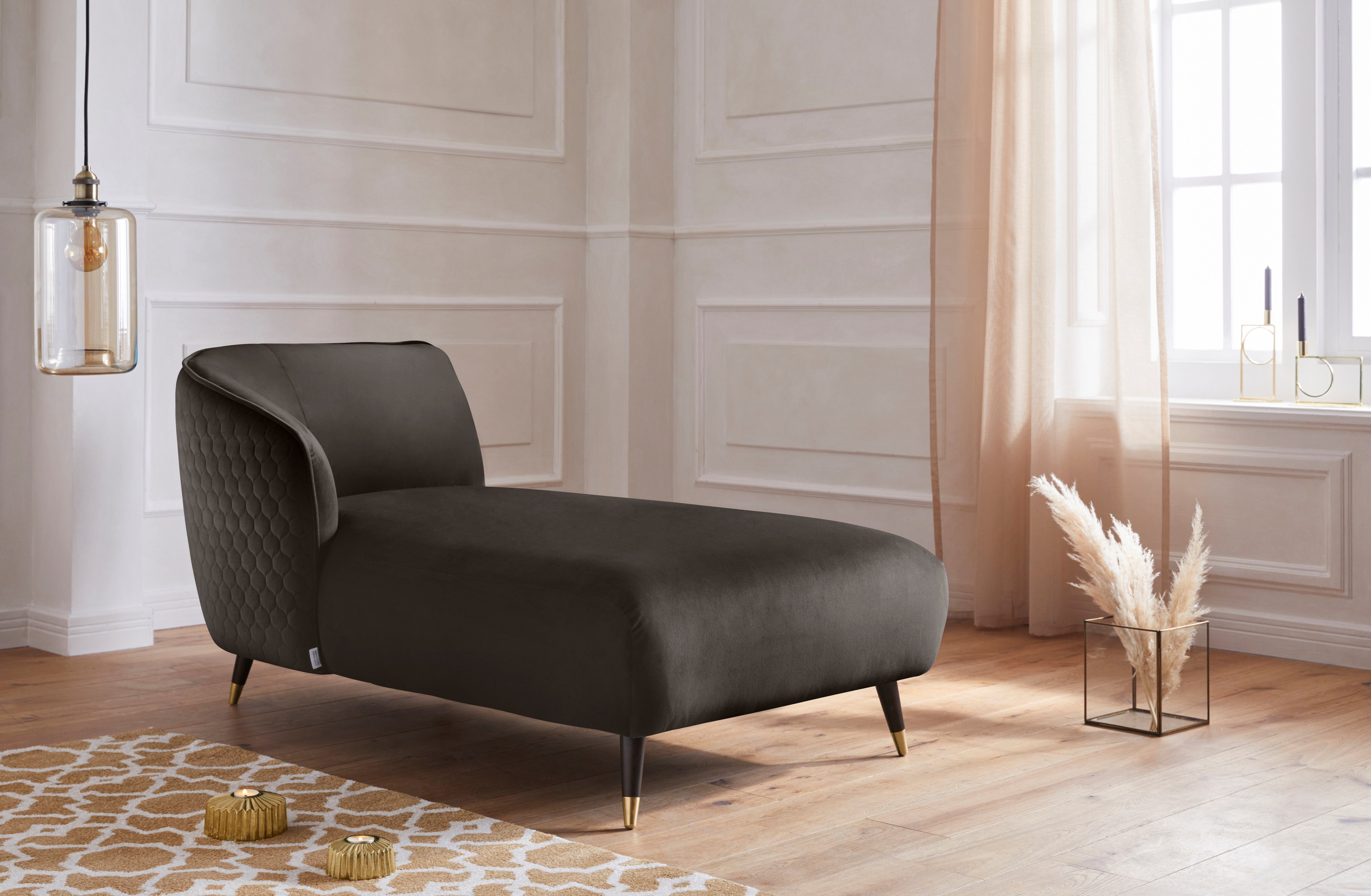 Guido Maria Kretschmer Home&Living Récamier Oradea met elegante stiksels op achterzijde van de rugleuning