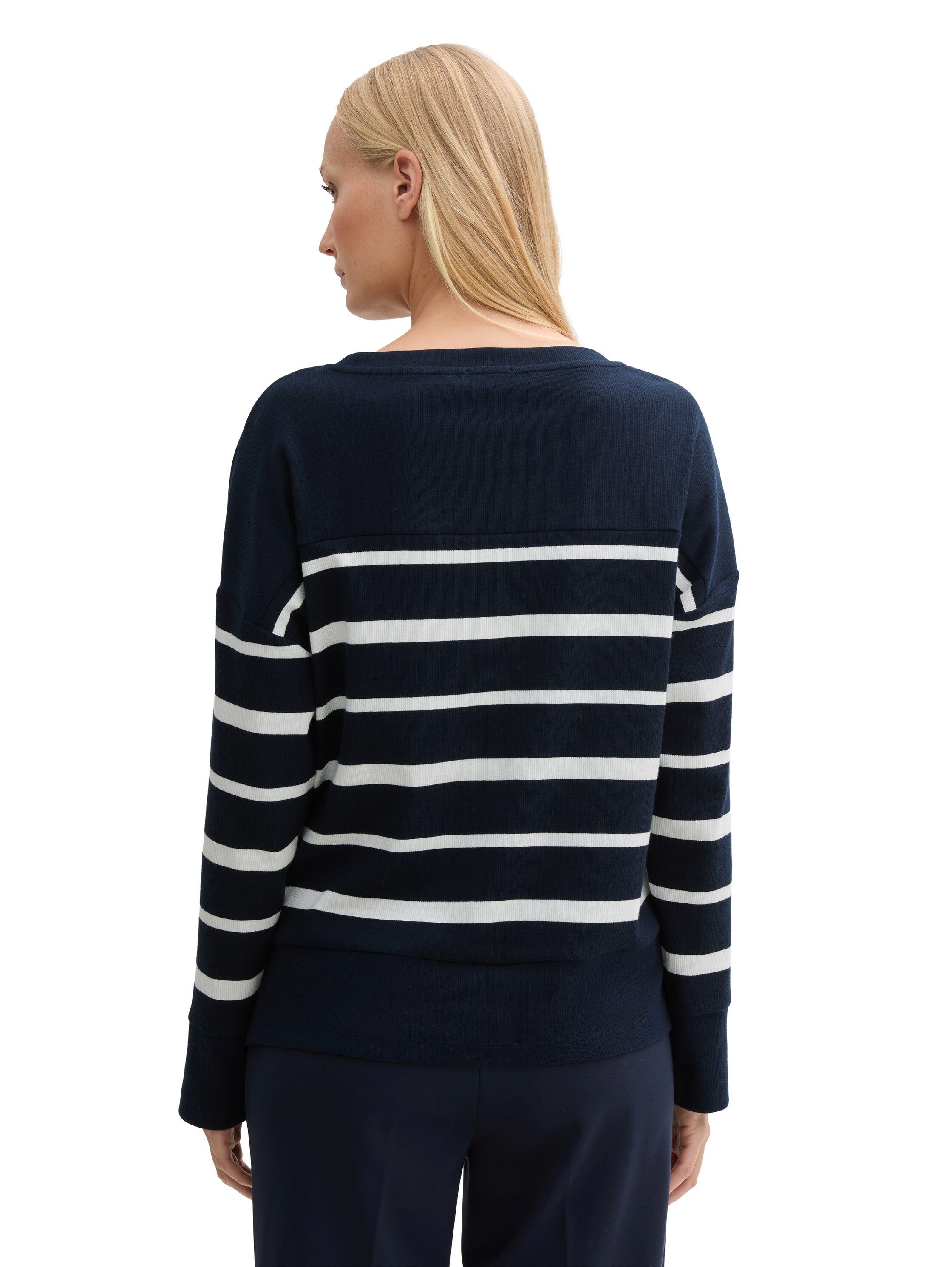 Tom Tailor Shirt met lange mouwen met gestreept patroon
