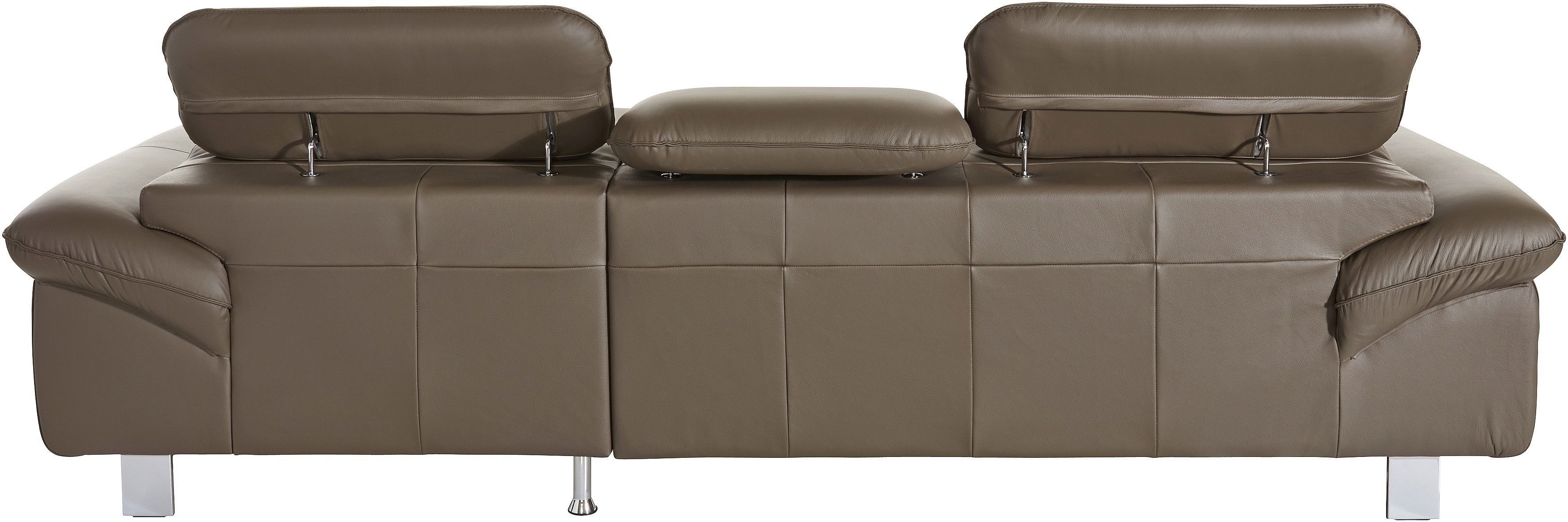 COTTA Zithoek Driver L-vorm Set bestaande uit: hoekbank met hoofdverstelling & hocker (set)
