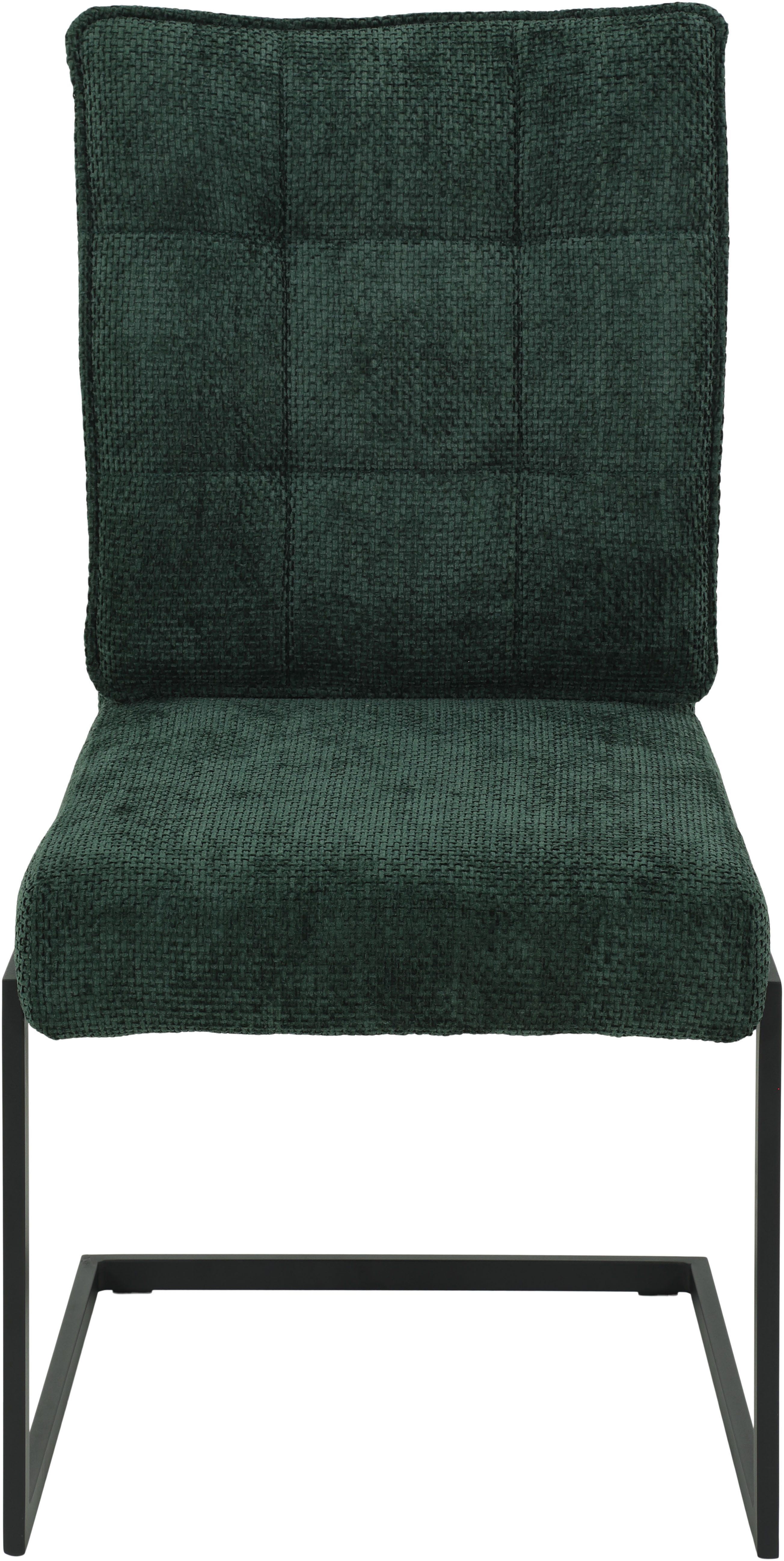 HELA Vrijdragende stoel OLIVIA eetkamerstoel XL-breedte, comfortzit, visco-elastisch schuim, greep rugleuning, met kussen (set, 2 stuks)