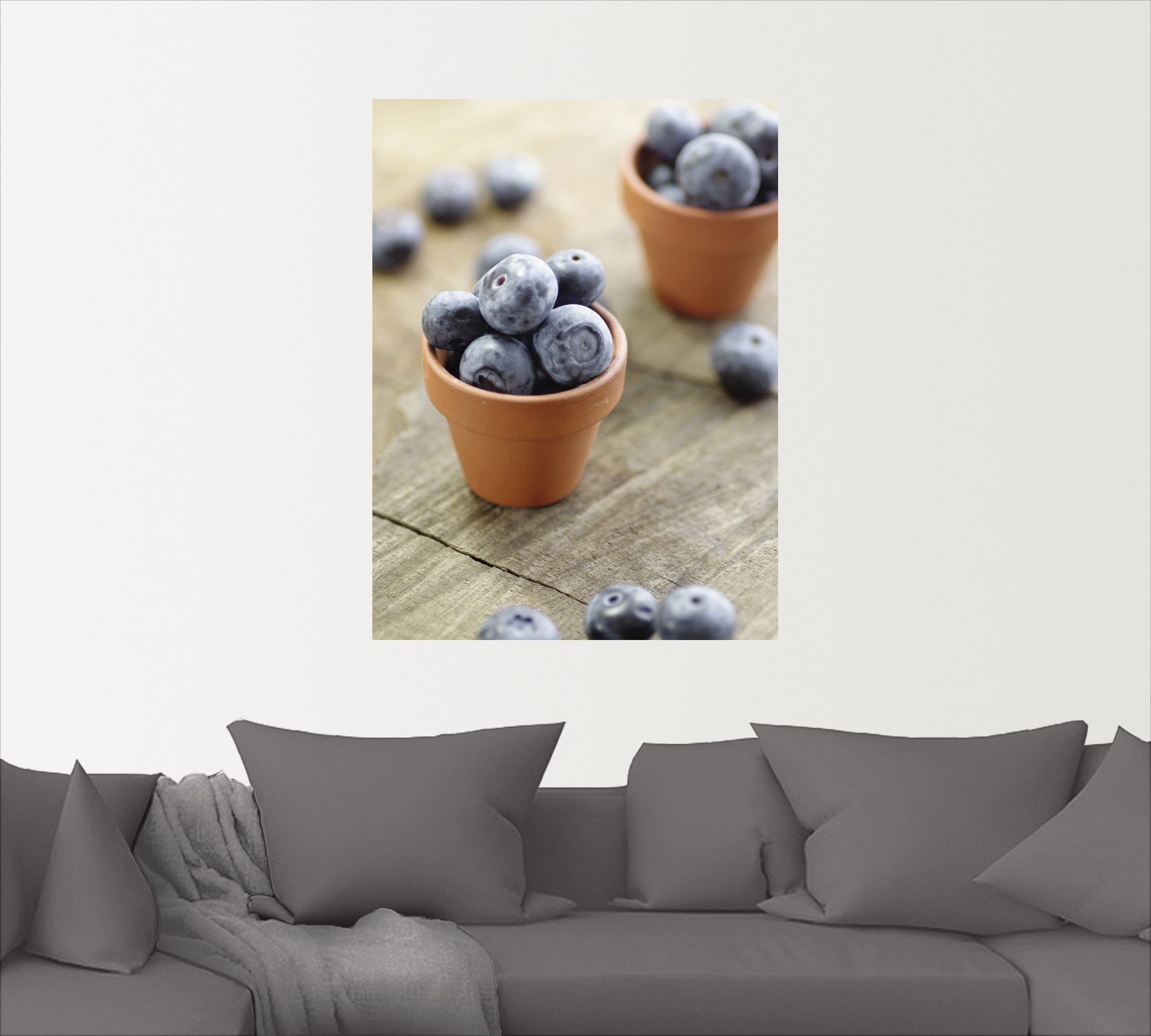 Artland Artprint Verse bosbessen als artprint op linnen, muursticker of poster in verschillende maten