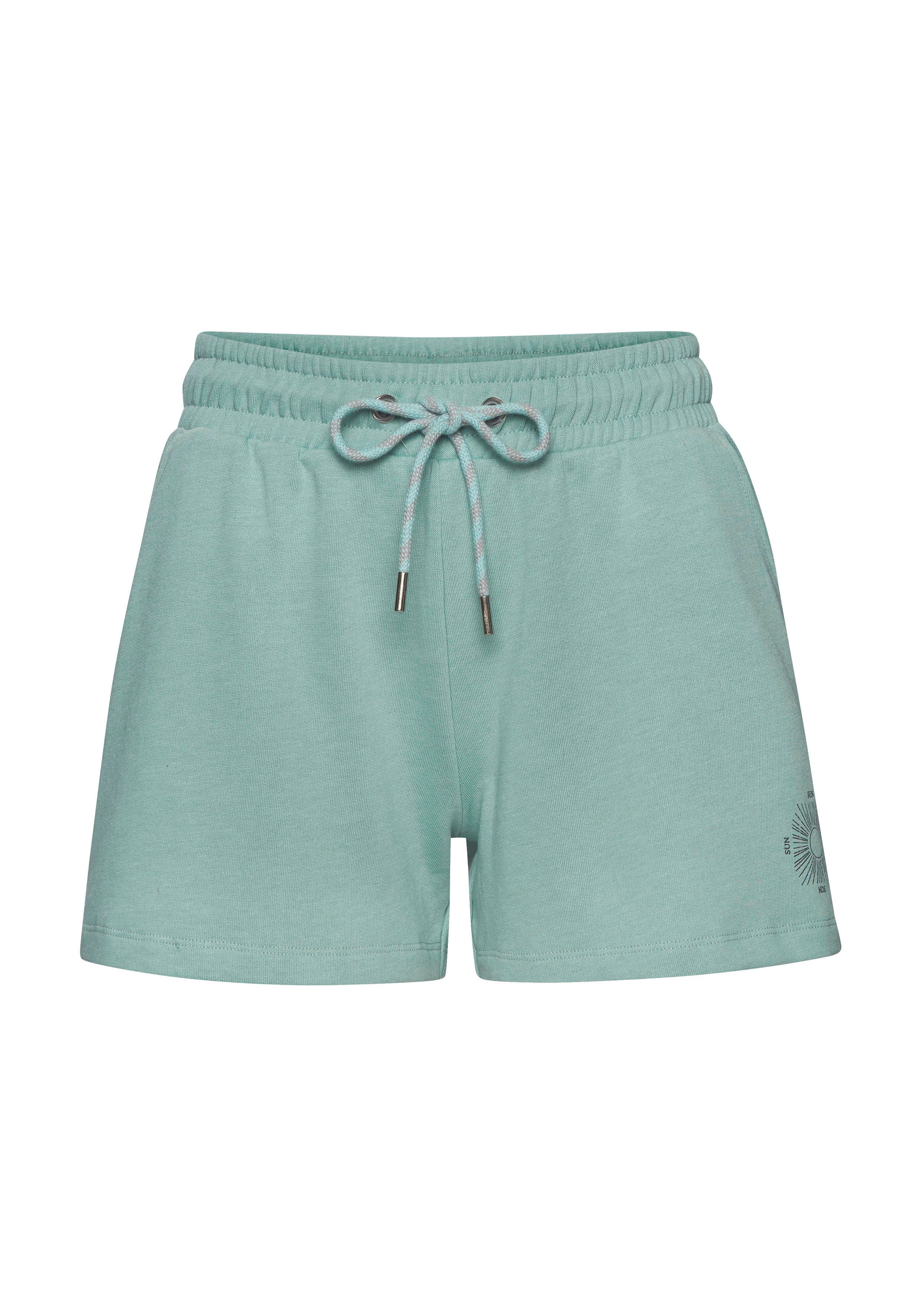 Buffalo Sweatshort Loungebroek met zijzakken en kleine print, loungewear