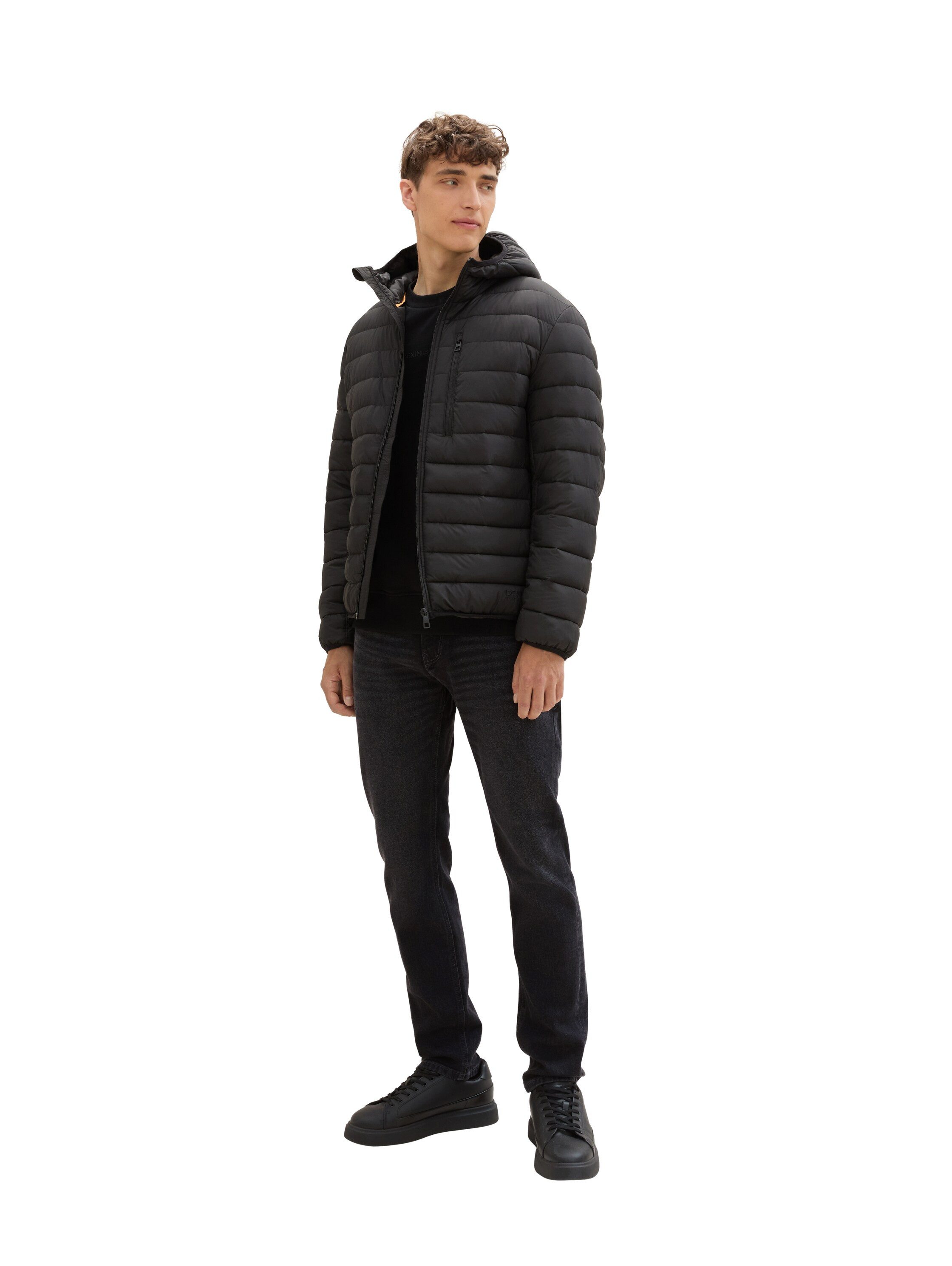 Tom Tailor Denim Gewatteerde jas met een capuchon