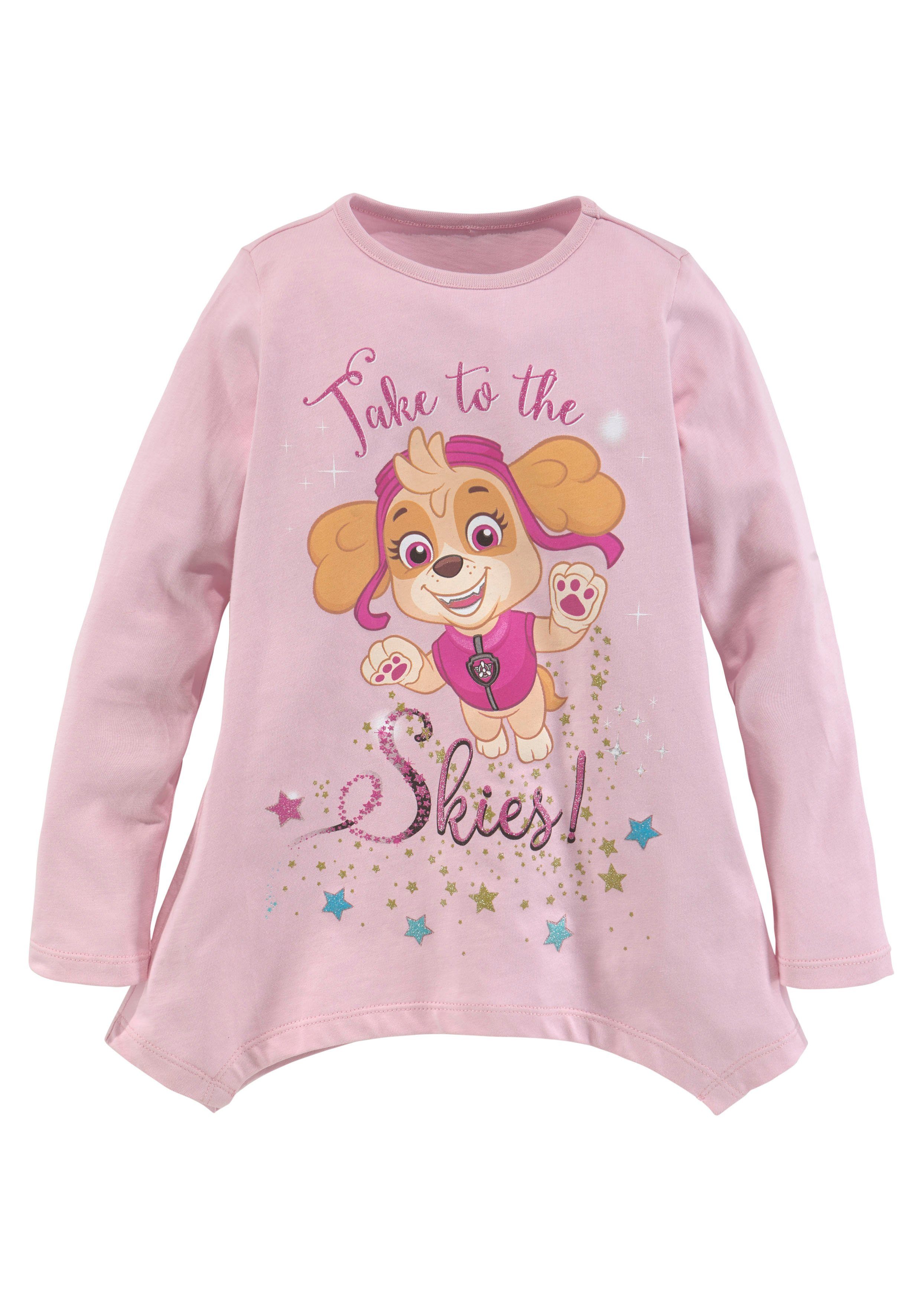 PAW PATROL Shirt & legging Glitterprint met SKYE (set)