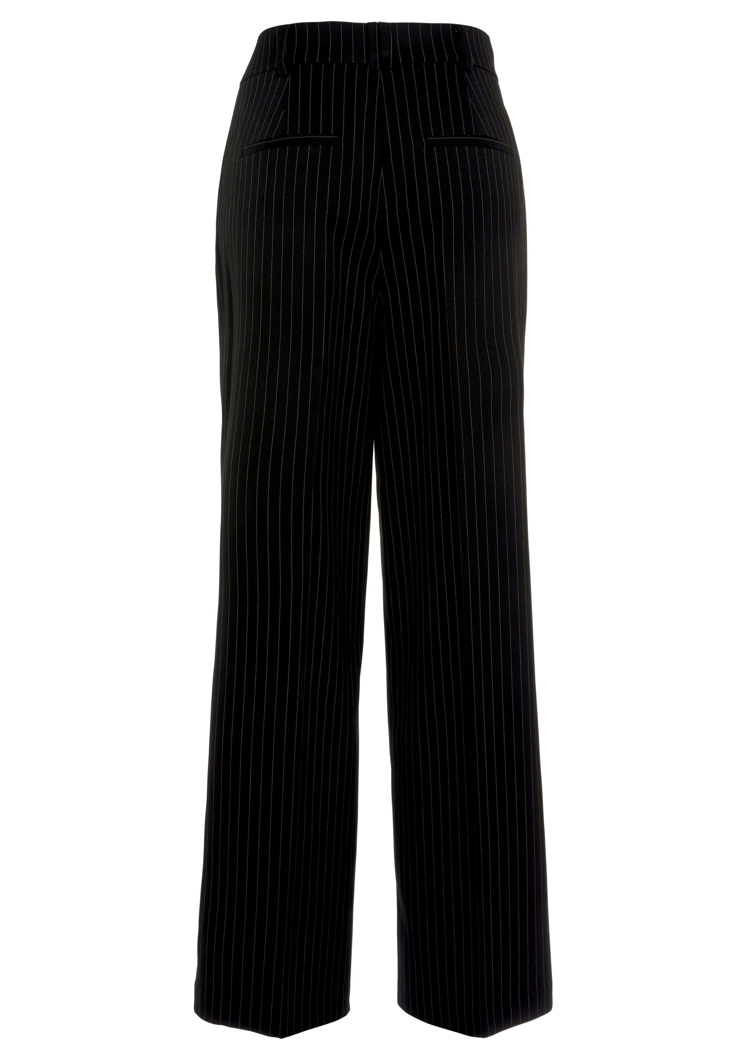 Lascana Palazzobroek in business-look, elegante pantalon met krijtstrepen