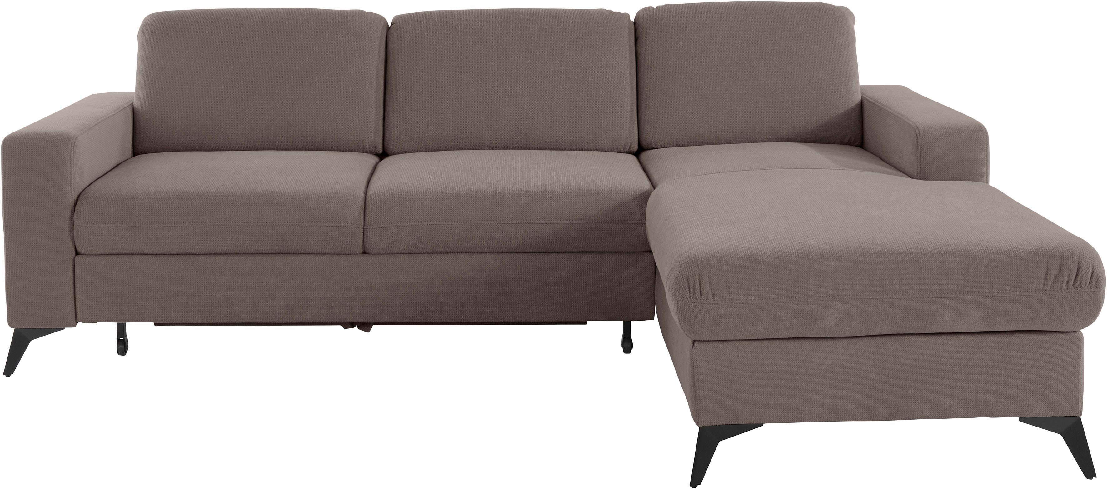 Places of Style Hoekbank Lolland L-vorm Naar keuze met slaapfunctie en bedkist, binnenvering