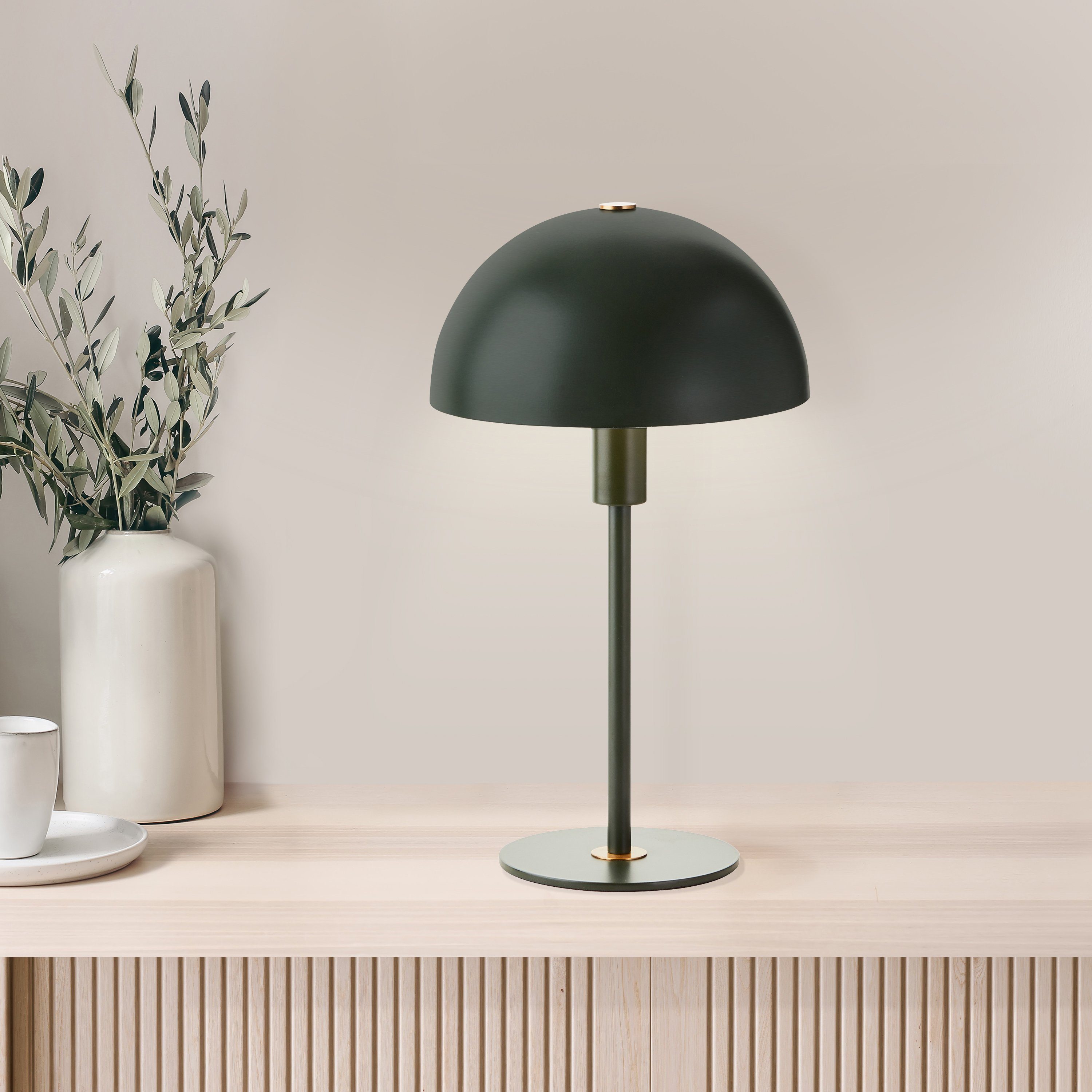 LeGer Home by Lena Gercke Tafellamp Linnea paddestoel lamp Paddenstoel lamp, tafellamp, metalen voet, hoogte 35,5 cm (1 stuk)