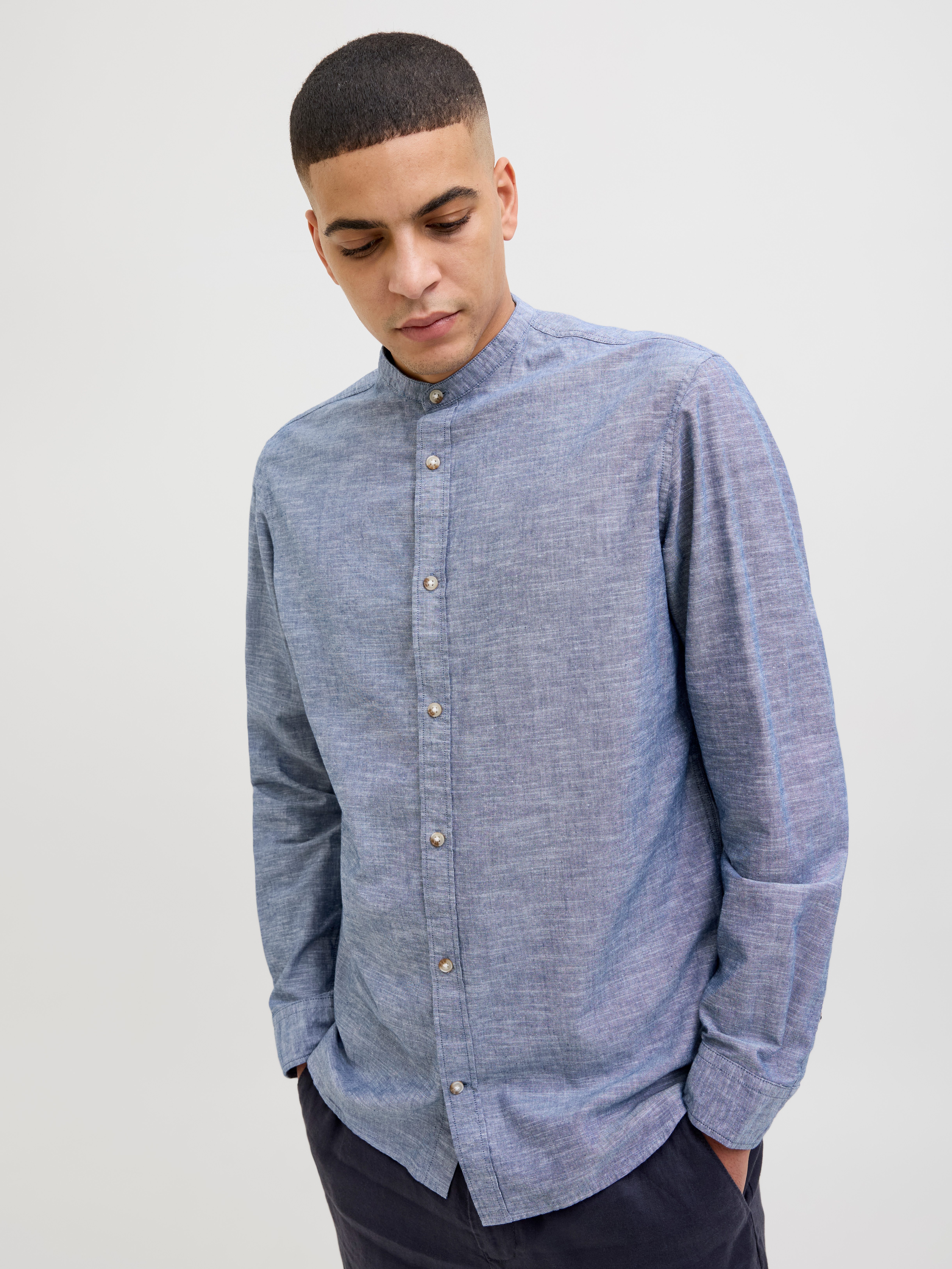 Jack & Jones Overhemd met lange mouwen JJESUMMER BAND SHIRT LS SN