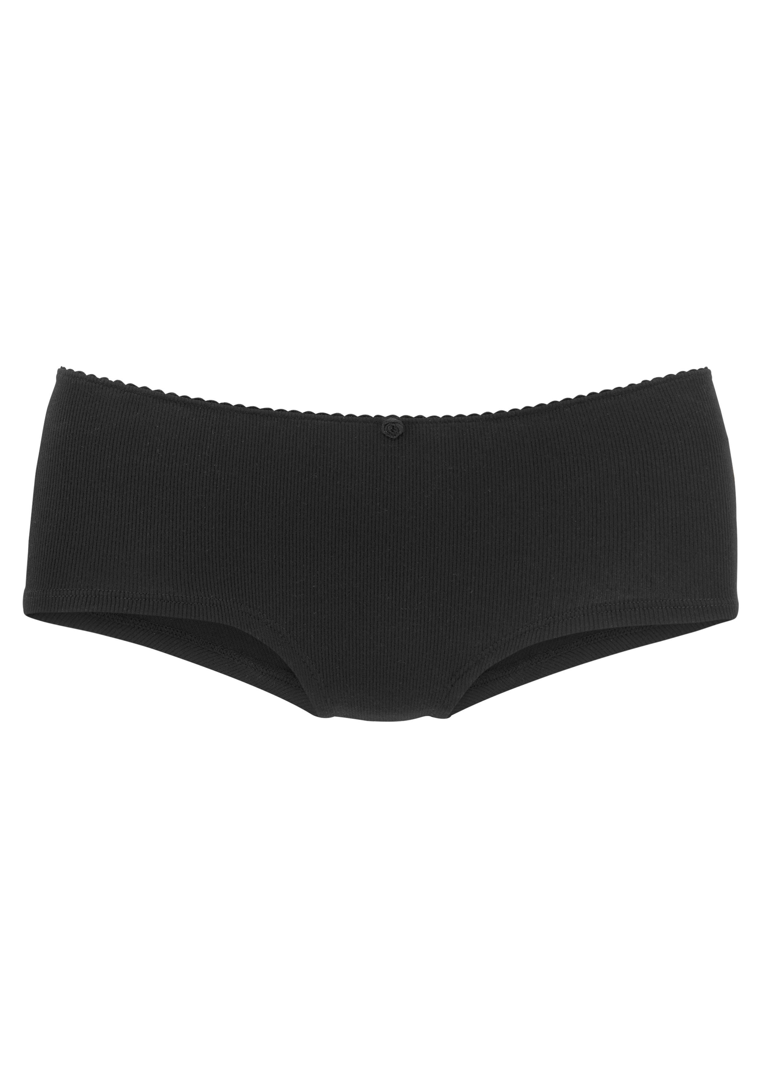 Vivance Hipster van zachte en elastische ribstof met delicate roosjes vooraan (3 stuks)