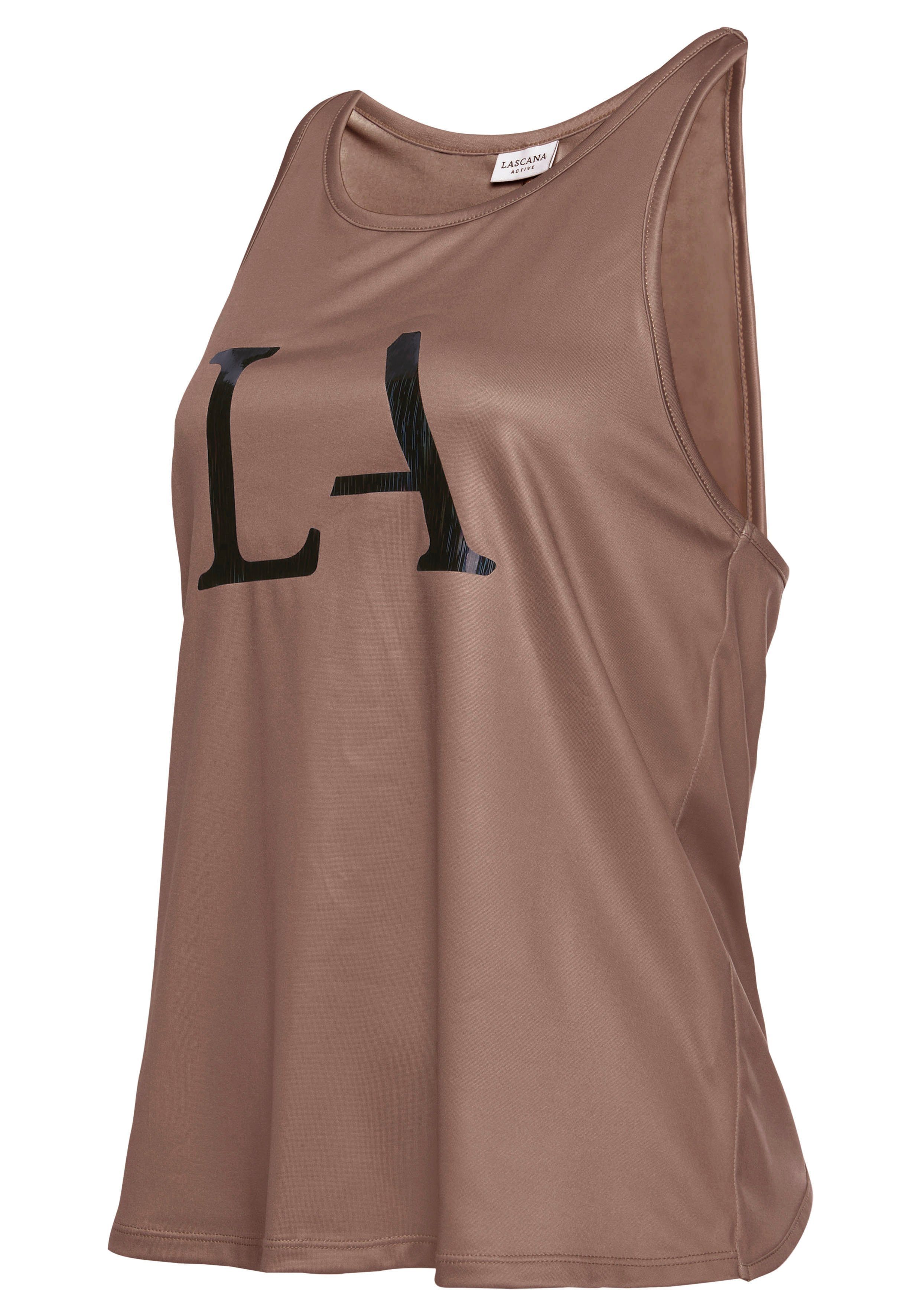active by Lascana Functioneel shirt met cut-out achter