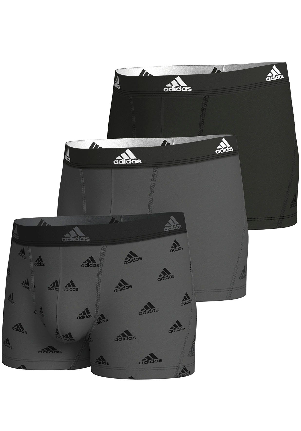 Adidas Sportswear Boxershort Active Flex Cotton met zachte naadverwerking en tonale logo (3 stuks)