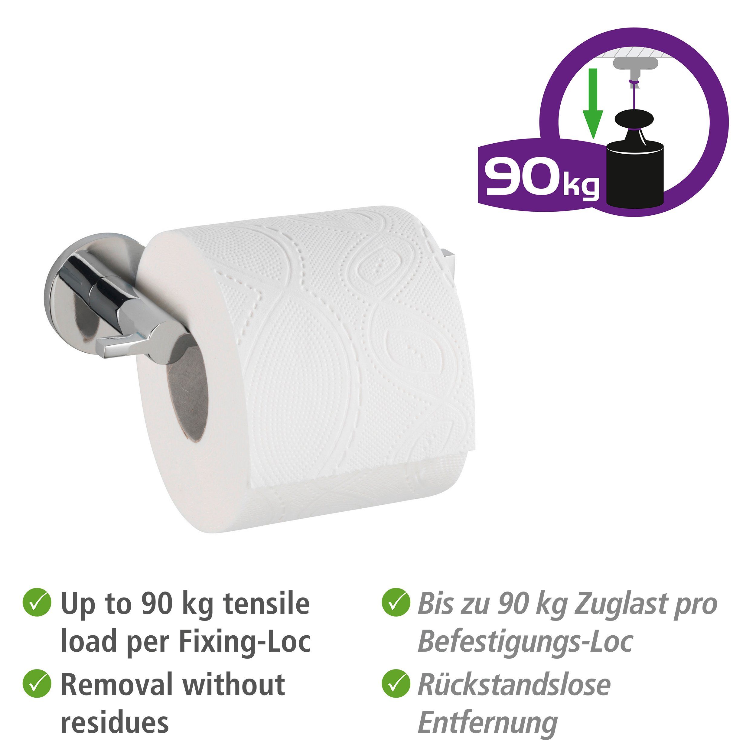 WENKO Toiletrolhouder UV-Loc® Isera Bevestigen zonder boren
