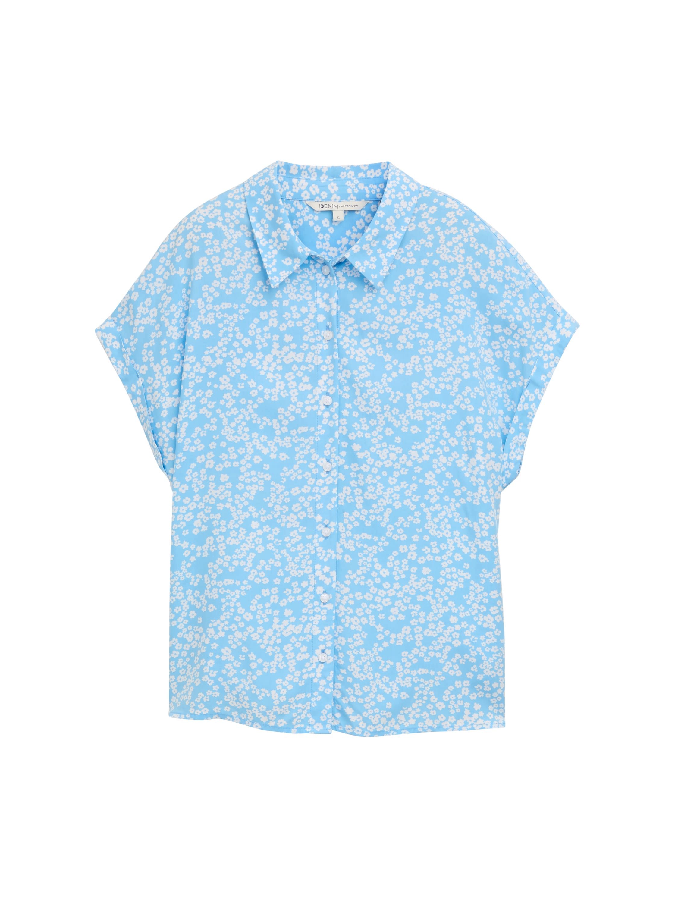 Tom Tailor Denim Shirtblouse met wijde mouwen