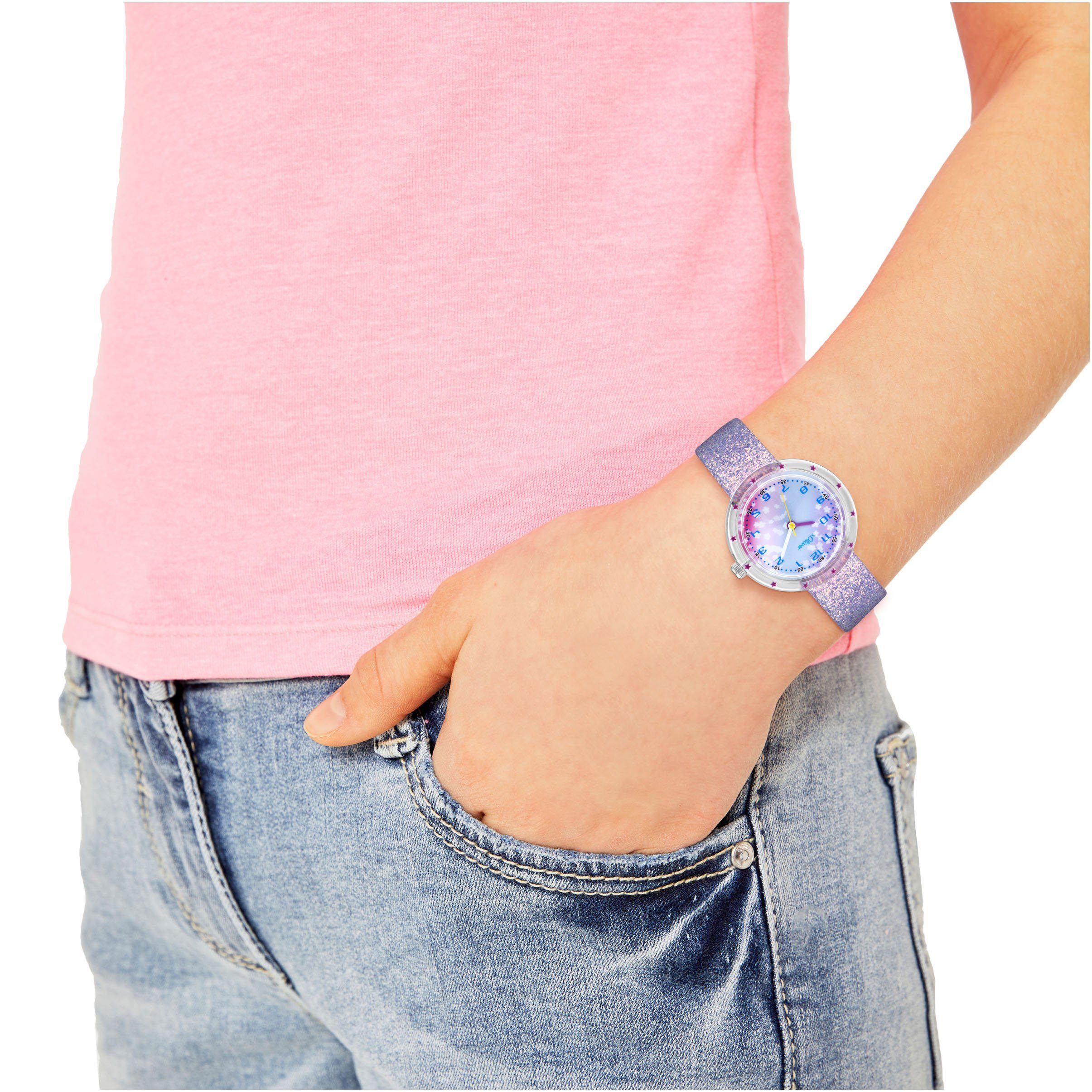 s.Oliver Kwartshorloge Polshorloge, kinderhorloge, meisjeshorloge, sterren, ideaal ook als cadeau