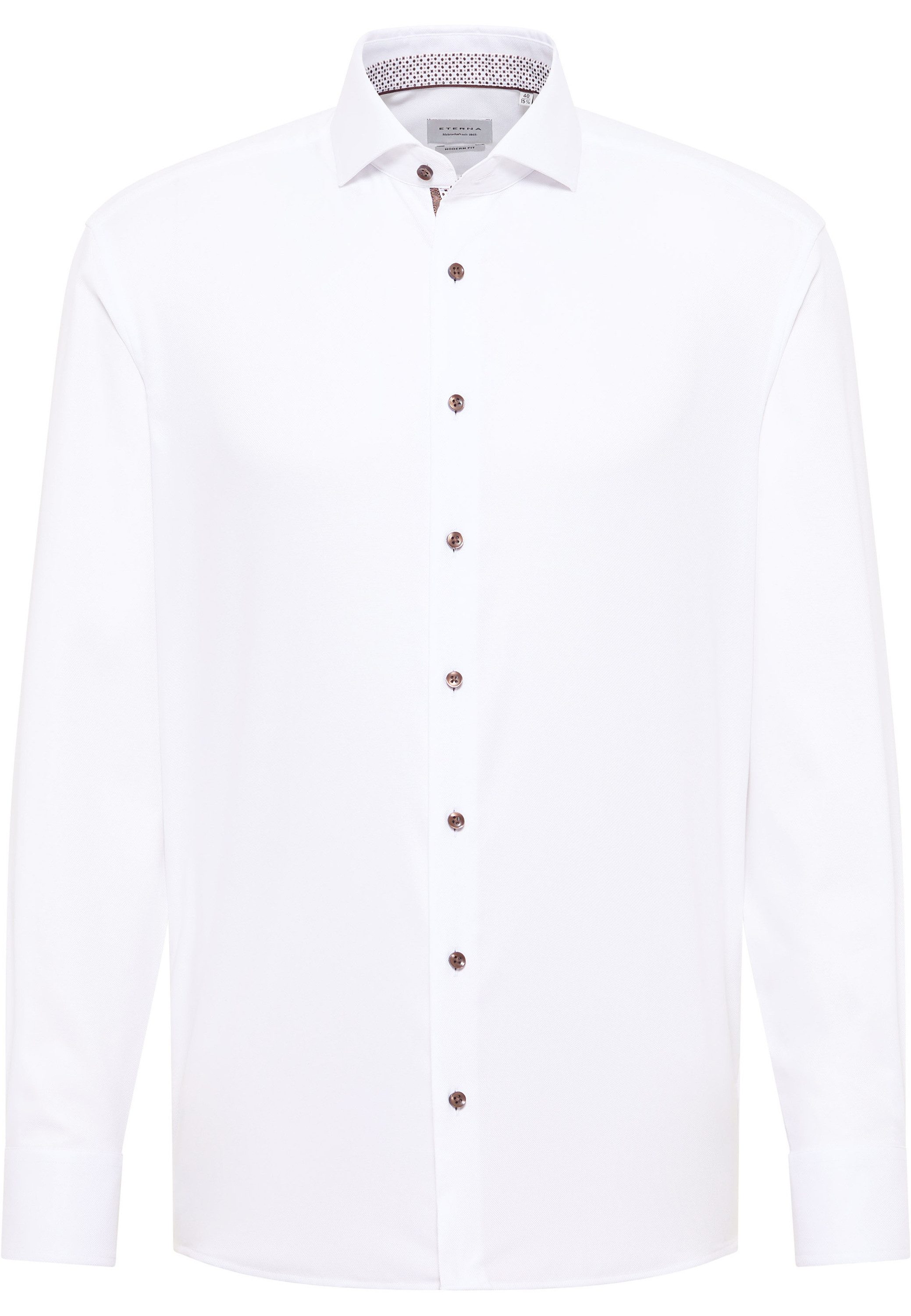 Eterna Overhemd met lange mouwen MODERN FIT NON IRON (strijkvrij)