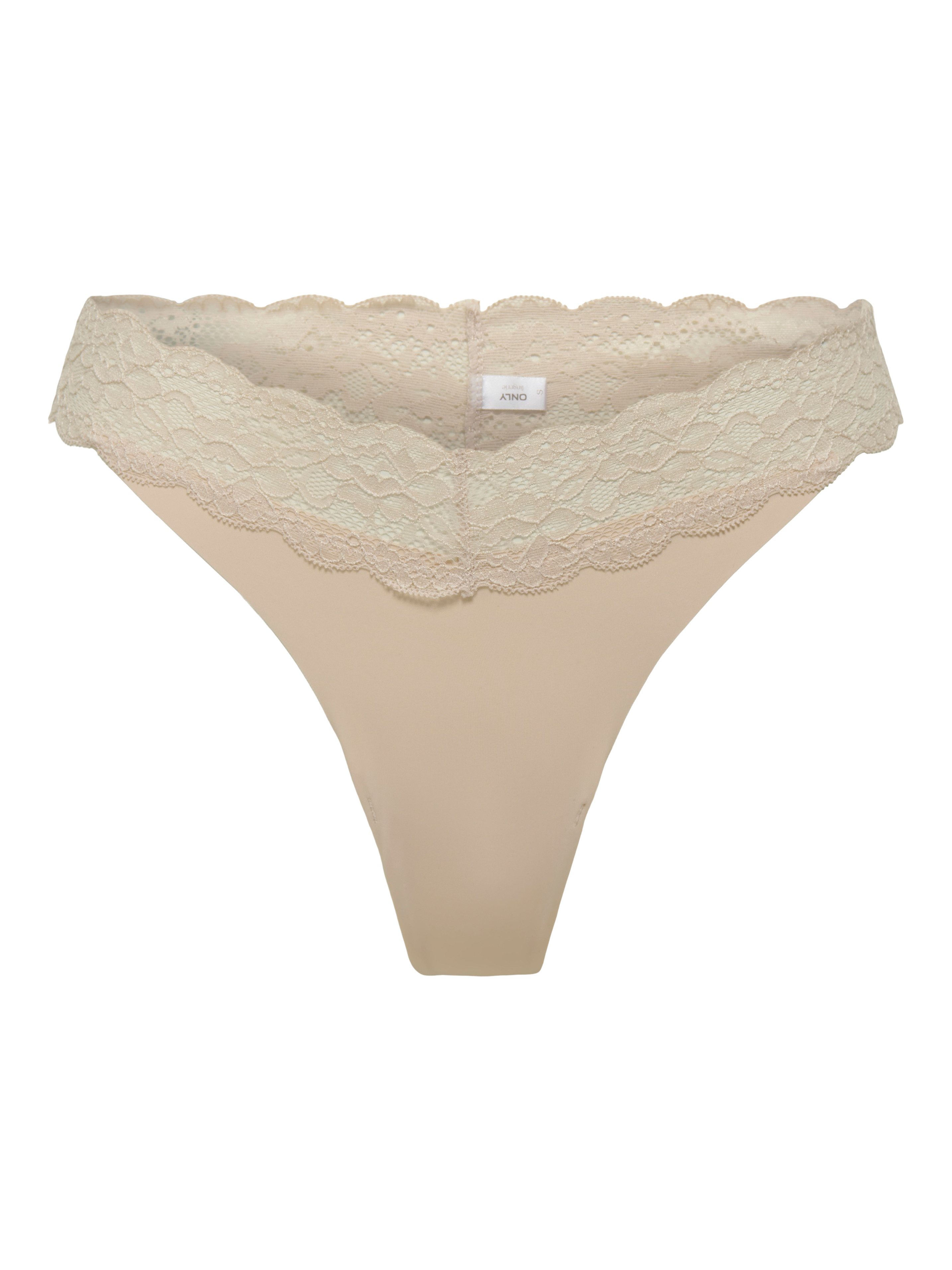 Only Tanga ONLCHLOE LACE S.S THONG 3-PACK ACC (set, 3 stuks)