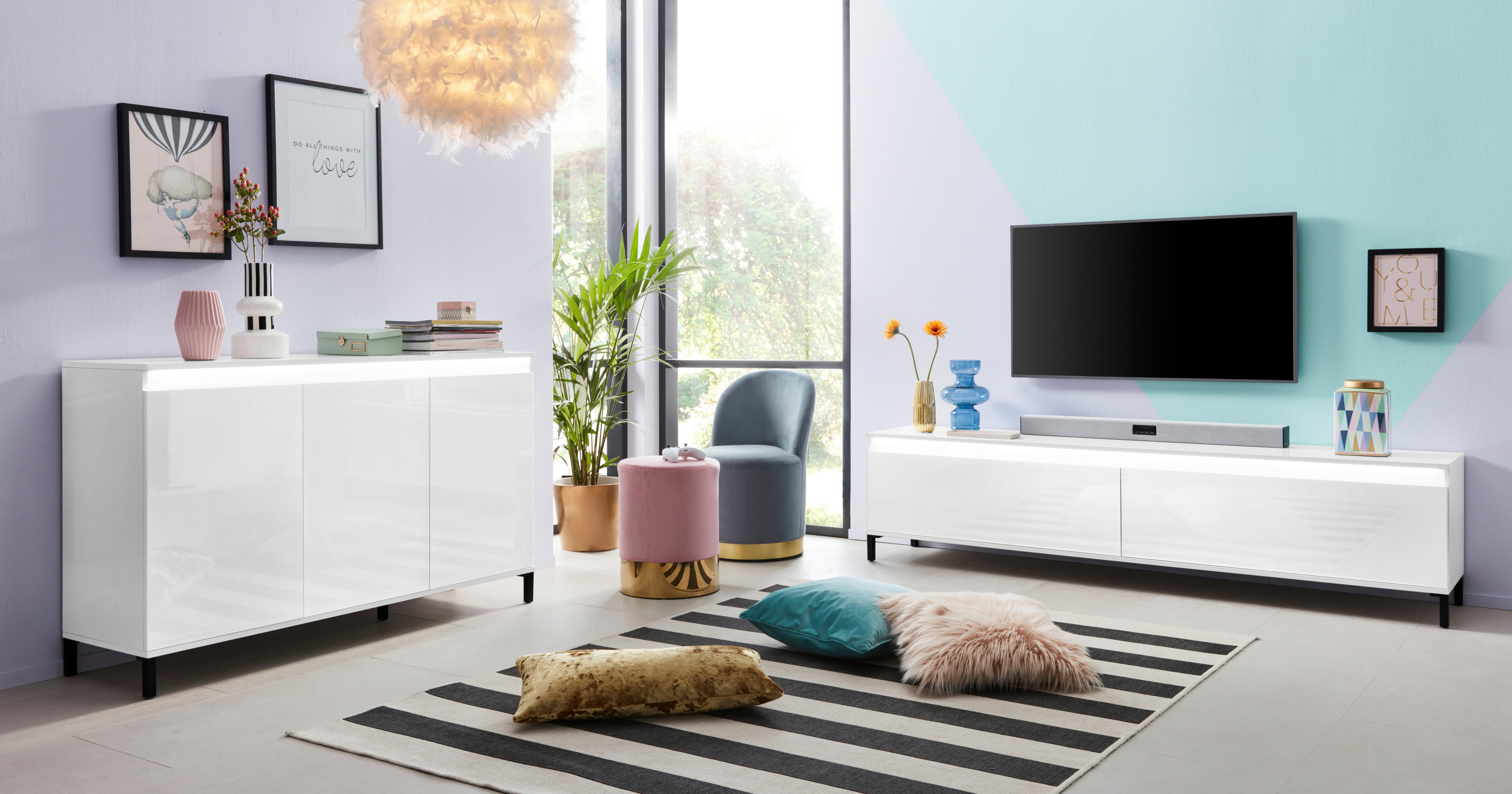 INOSIGN Tv-meubel Genio Breedte 200 cm, met omkeerbare strook