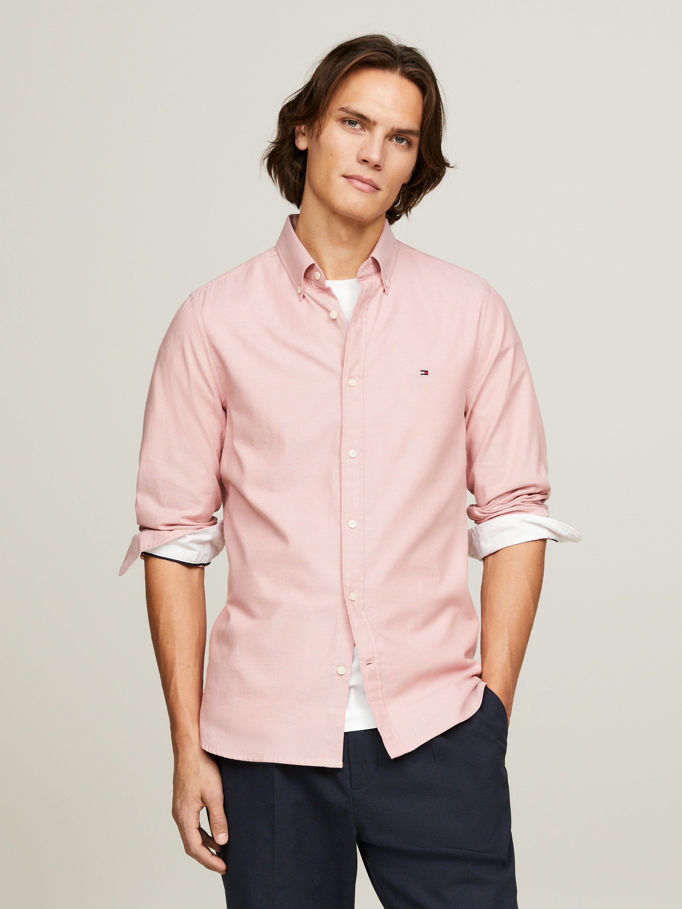 Tommy Hilfiger Overhemd met lange mouwen FLEX DOBBY SF SHIRT