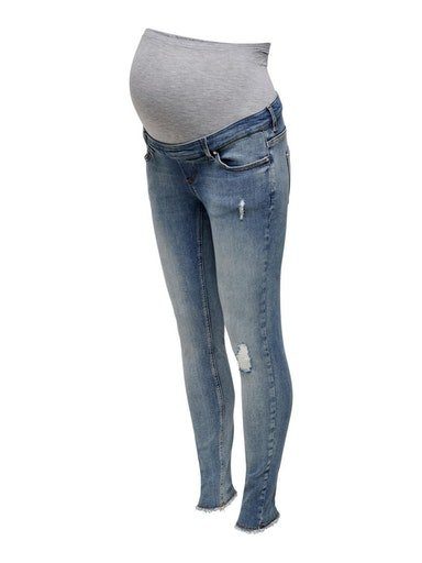 ONLY MATERNITY Zwangerschapsjeans OLMBLUSH MID SK ANK RW DNM NOOS