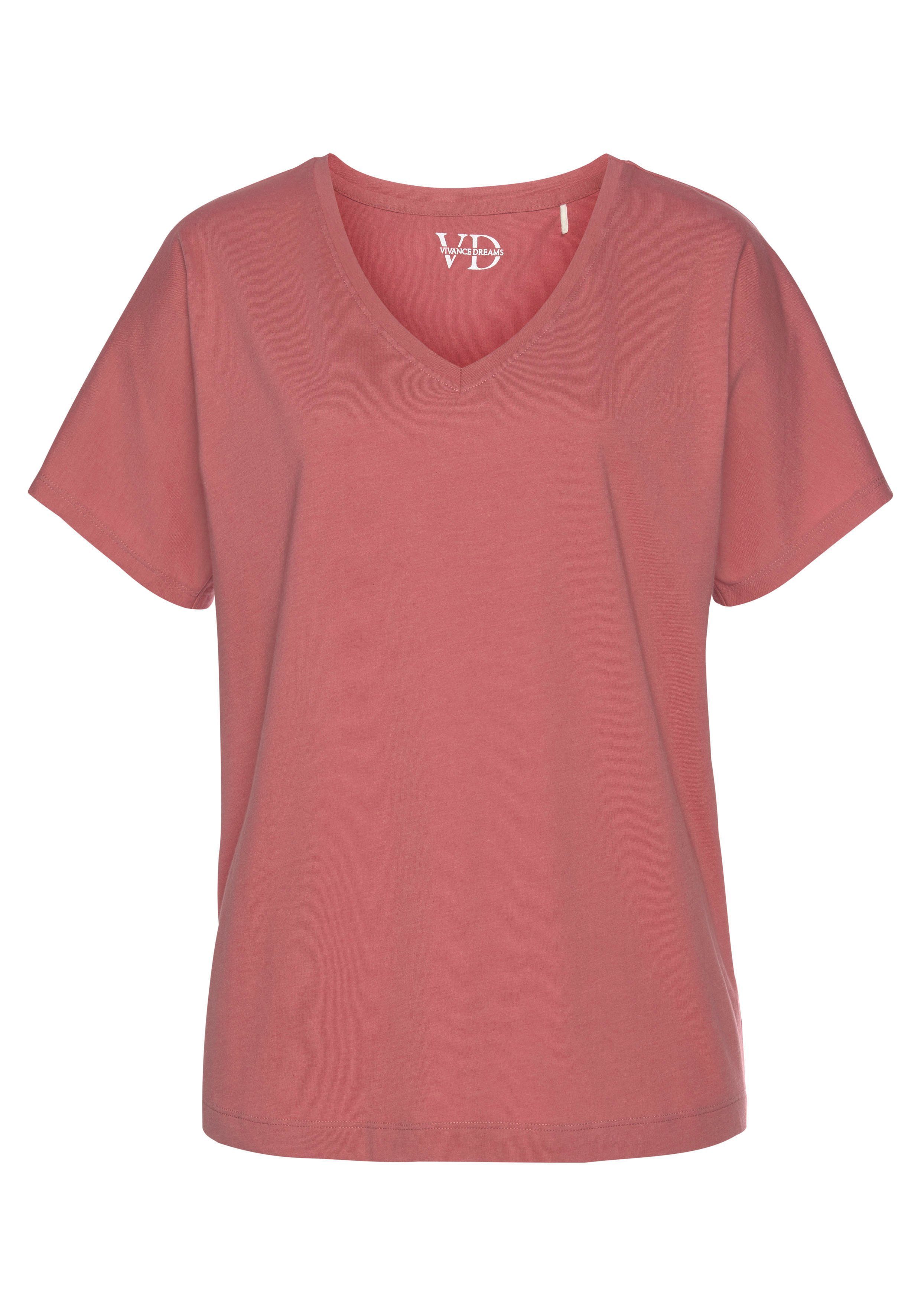 Vivance Dreams Shortama Elastische tailleband in smok-look (2-delig, 1 stuk)