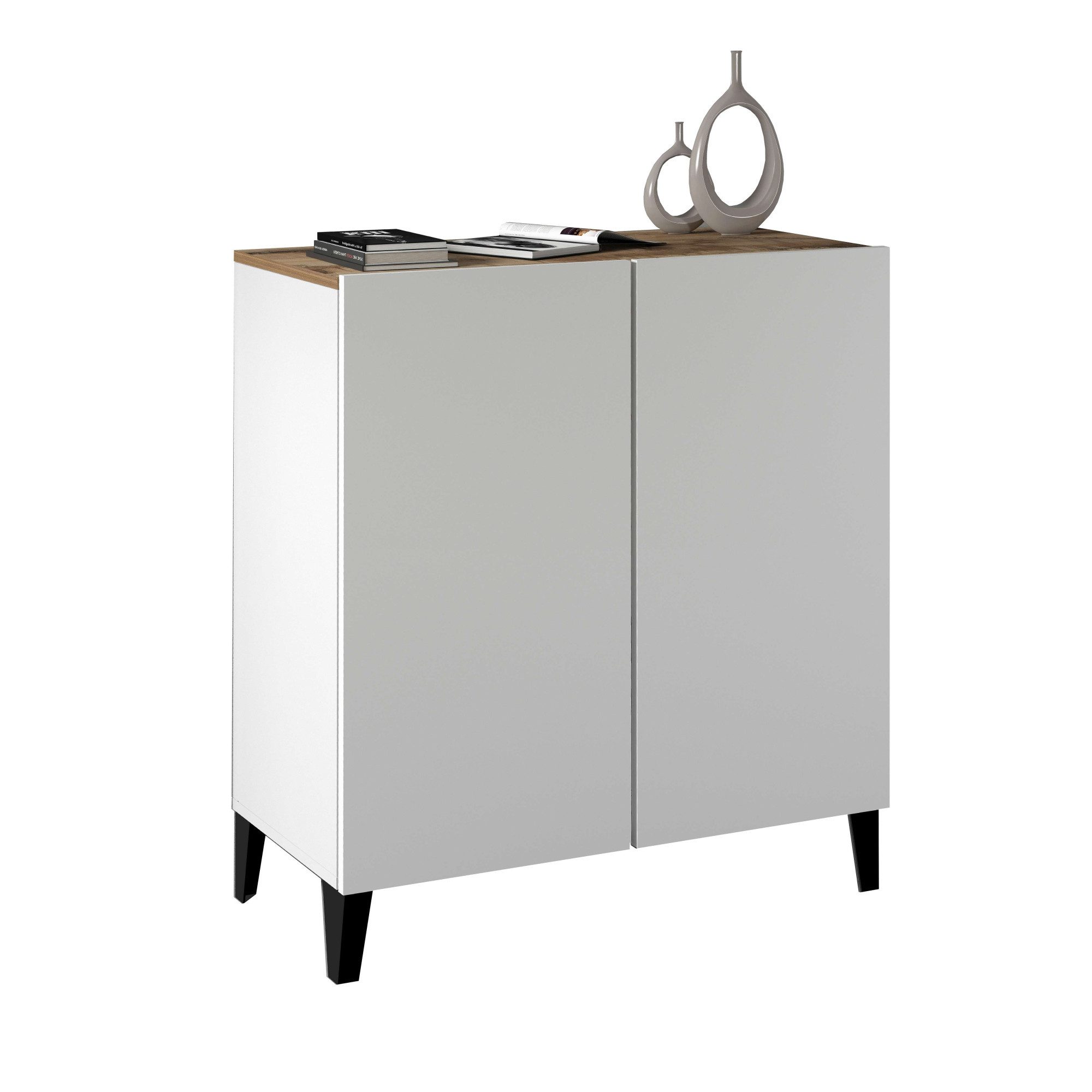 INOSIGN Archiefkast Sunrise Archiefkast, Multifunctionele kast, Bureaukast met 2 deuren & 2 vakken, breedte 79,2 cm, gemaakt in italië bijzetkastjes