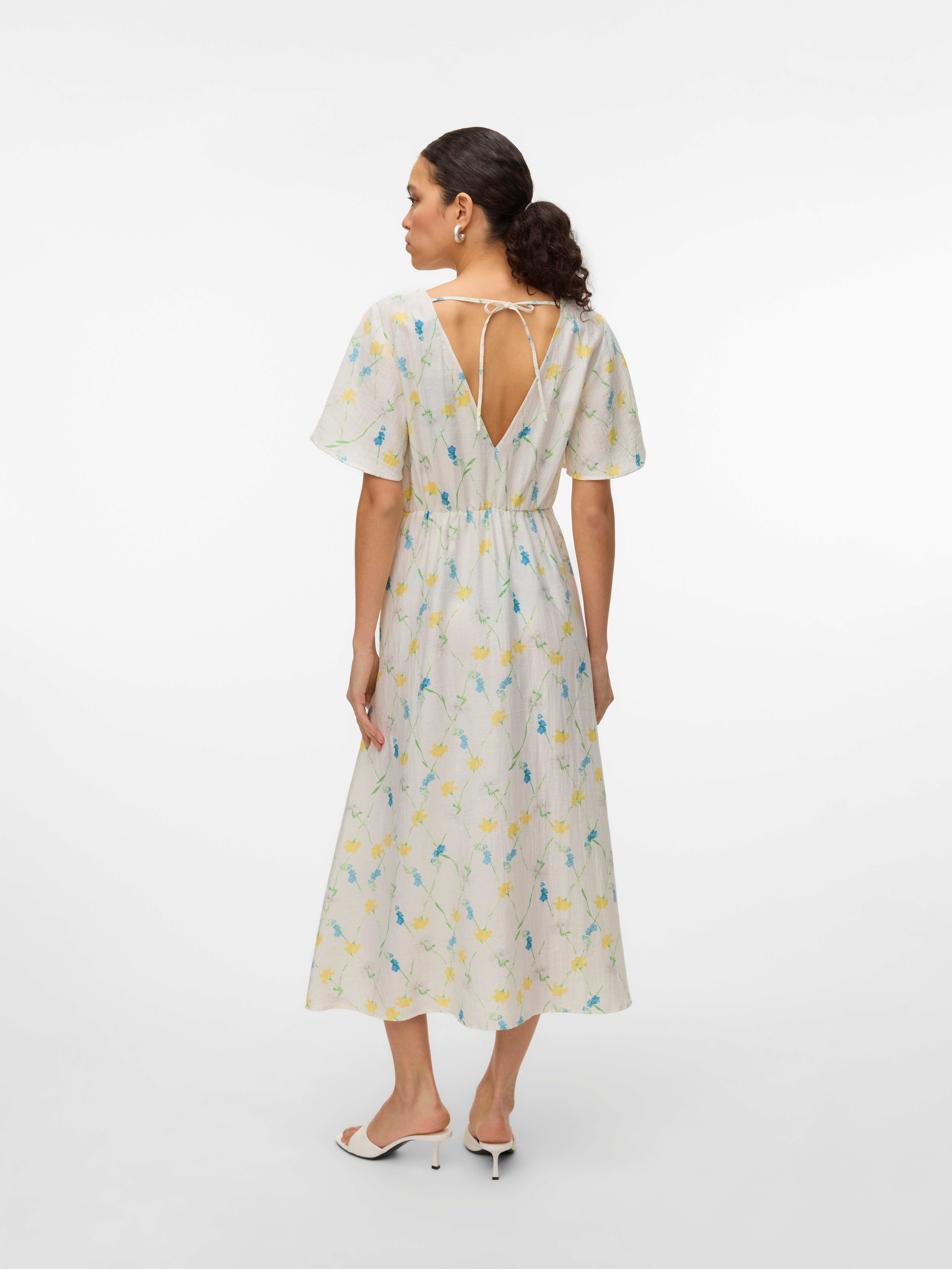 Vero Moda Zomerjurk VMFLORA OLGA SS 7/8 DRESS WVN GA