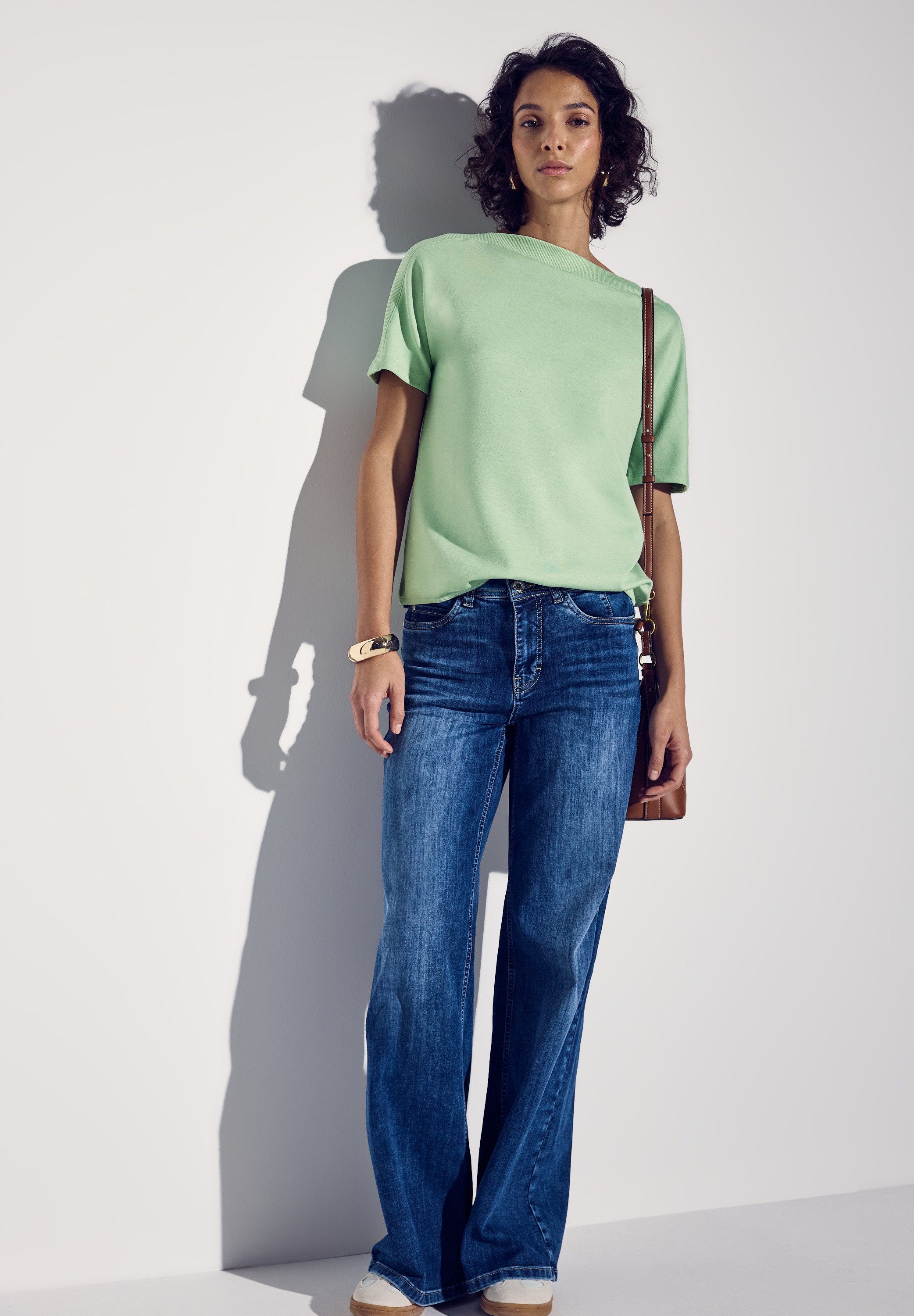 STREET ONE T-shirt met boothals