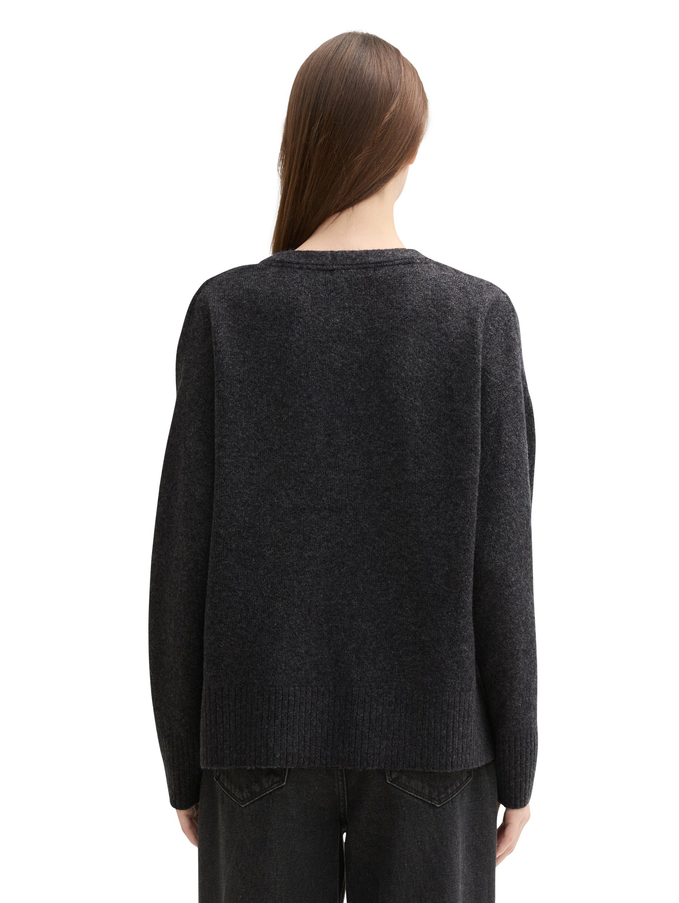 Tom Tailor Denim Gebreide trui met v-hals