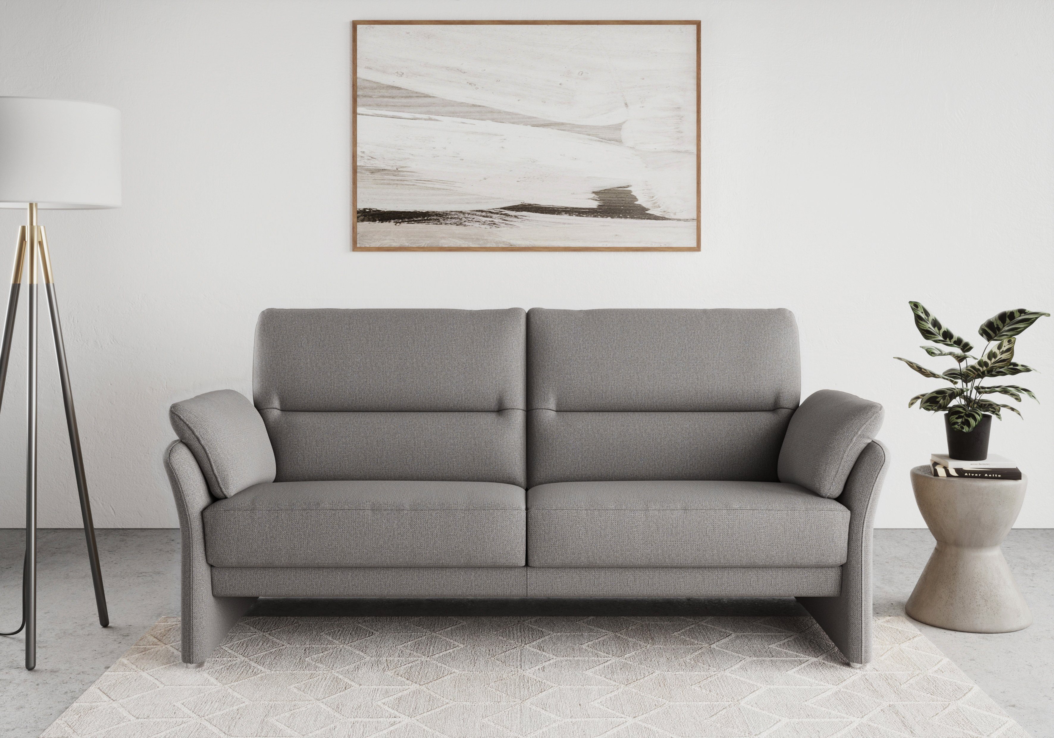 DOMO collection 2-zitsbank Pina met binnenvering, breedte 199 cm