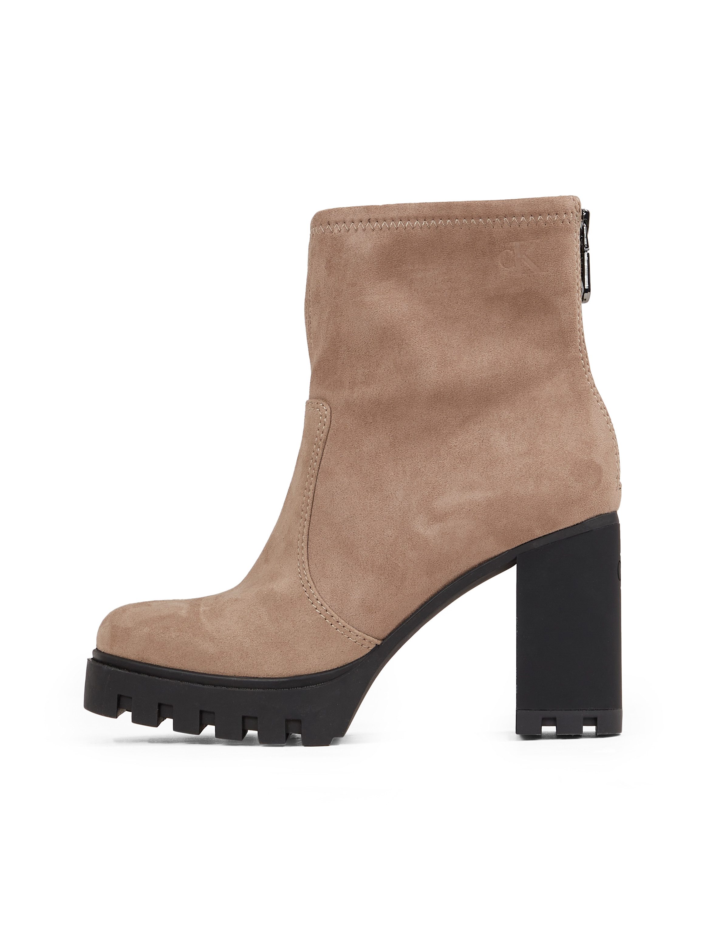 Calvin Klein Highheel-laarsjes HEEL PLATFORM ZIP BOOT SS blokhak, plateau, enkellaars, praktische hielrits