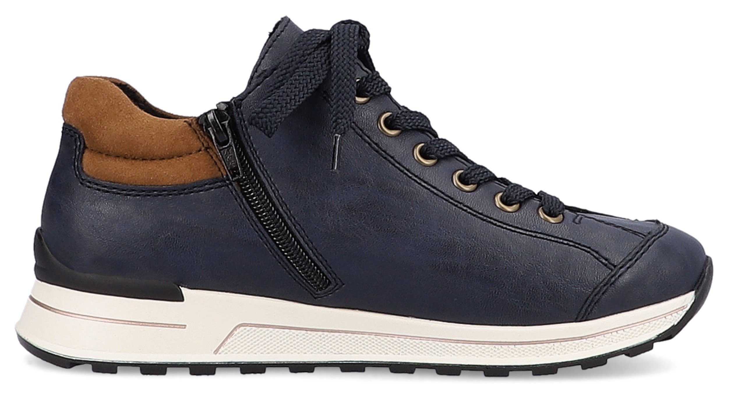 Rieker Sneakers met zachte schacht, vrijetijdsschoen, lage schoen, veterschoen