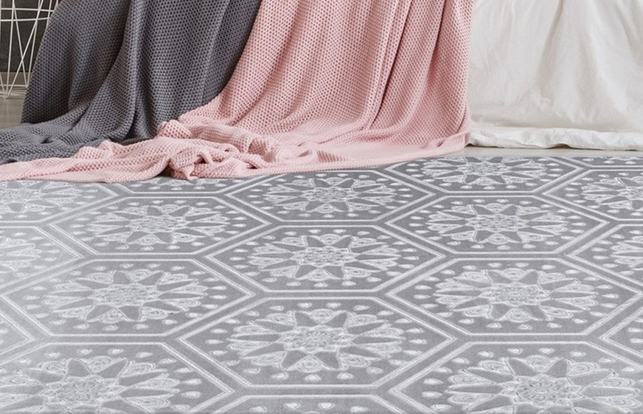 my home Vloerkleed Stina Reliëfeffect, met motief, vloerkleden