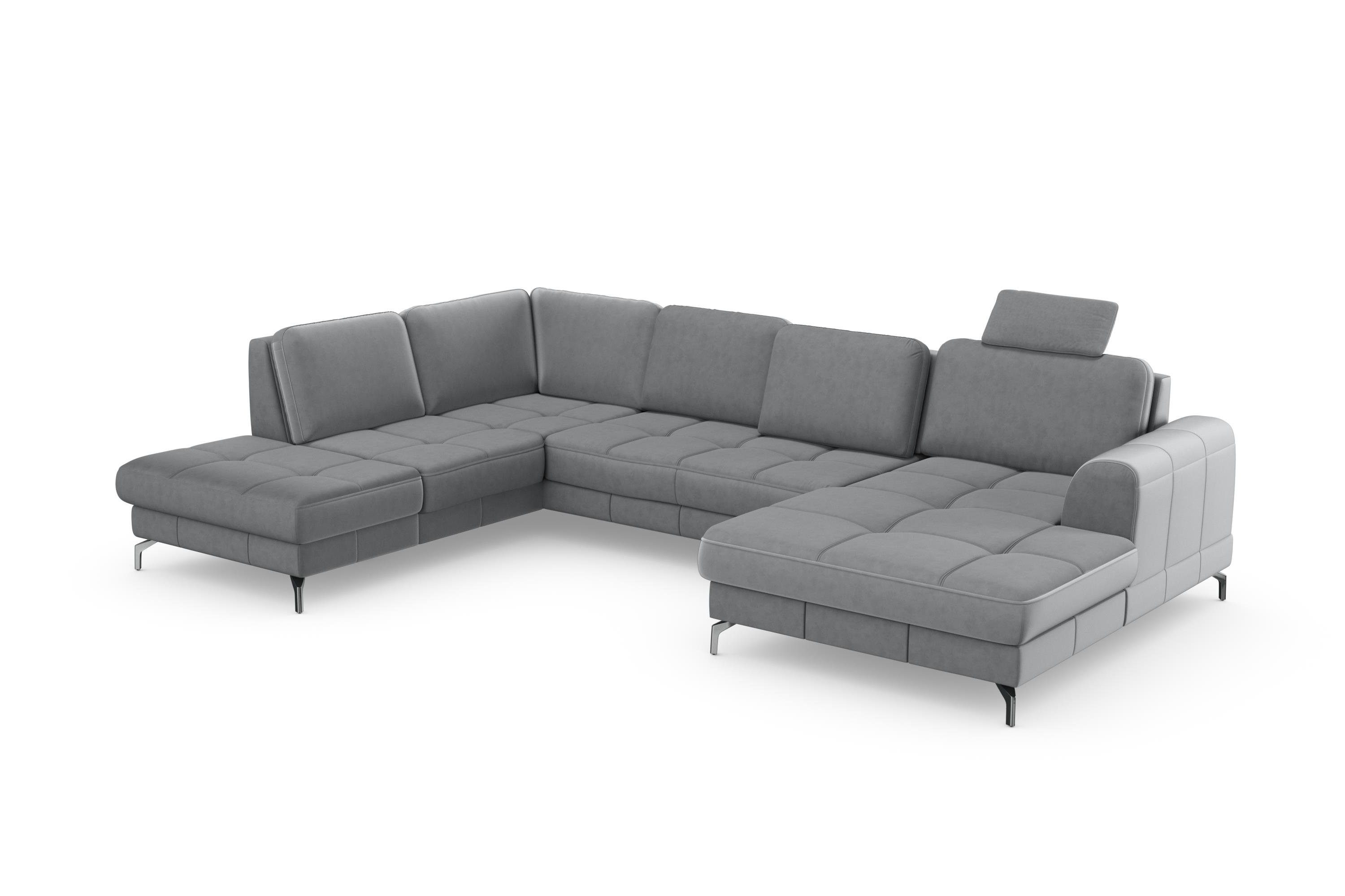 sit&more Zithoek Bendigo U-vorm inclusief zitdiepteverstelling, bodemvrijheid 12 cm, in 2 pootkleuren