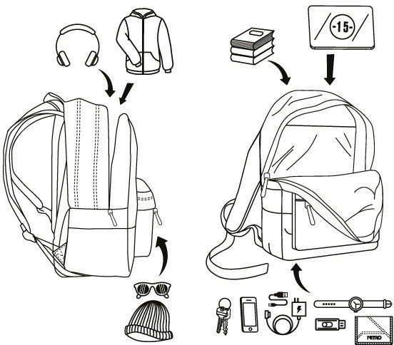 NITRO Vrijetijdsrugzak Urban Plus Daypack, streetpack in retro-stijl, alledaagse rugzak, schoolrugzak