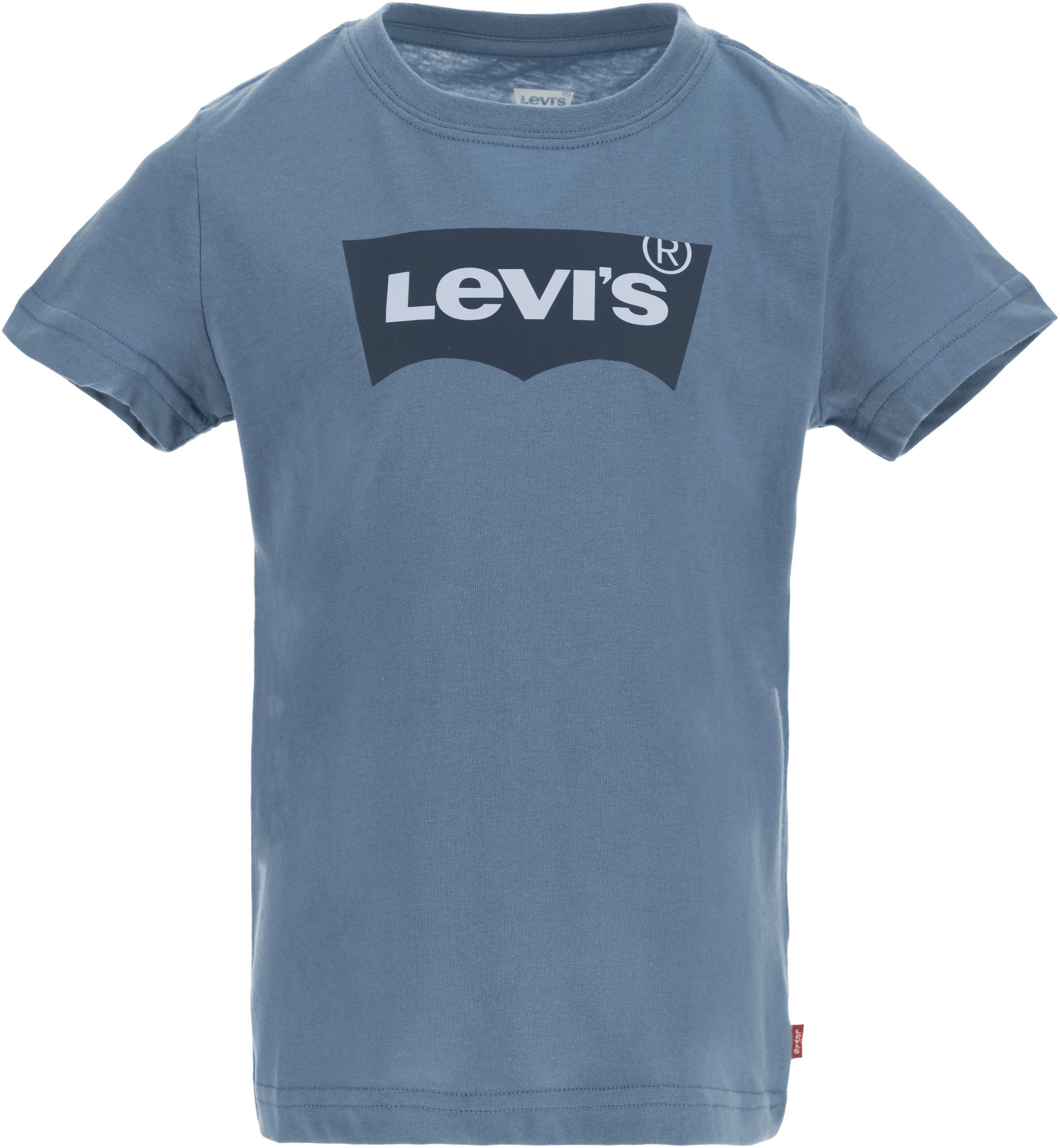 Levis Levi's Kids T-shirt BATWING met logo middenblauw Jongens Katoen Ronde hals 152