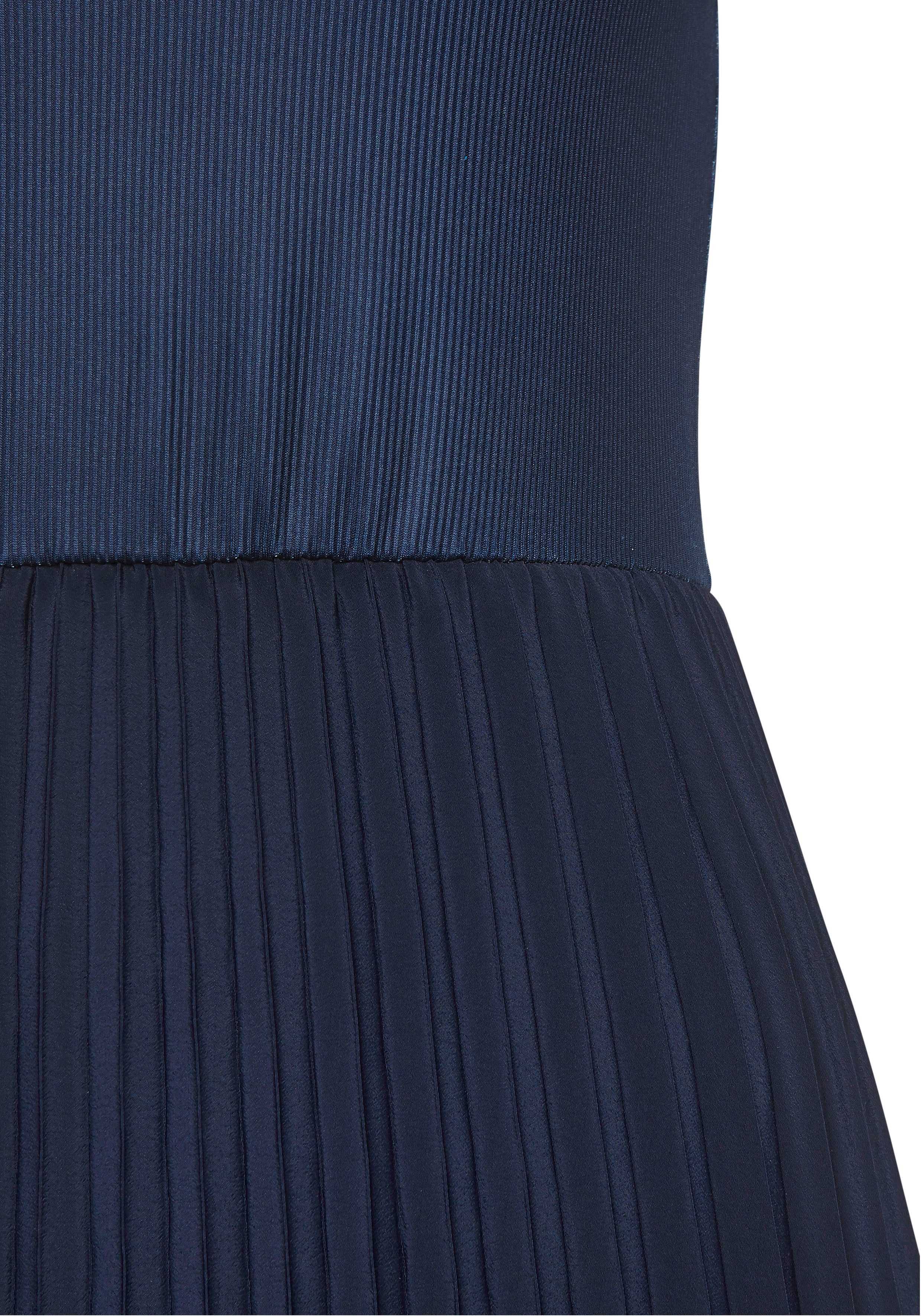 Lascana Midi-jurk met plissé rokdeel, basic, modieus