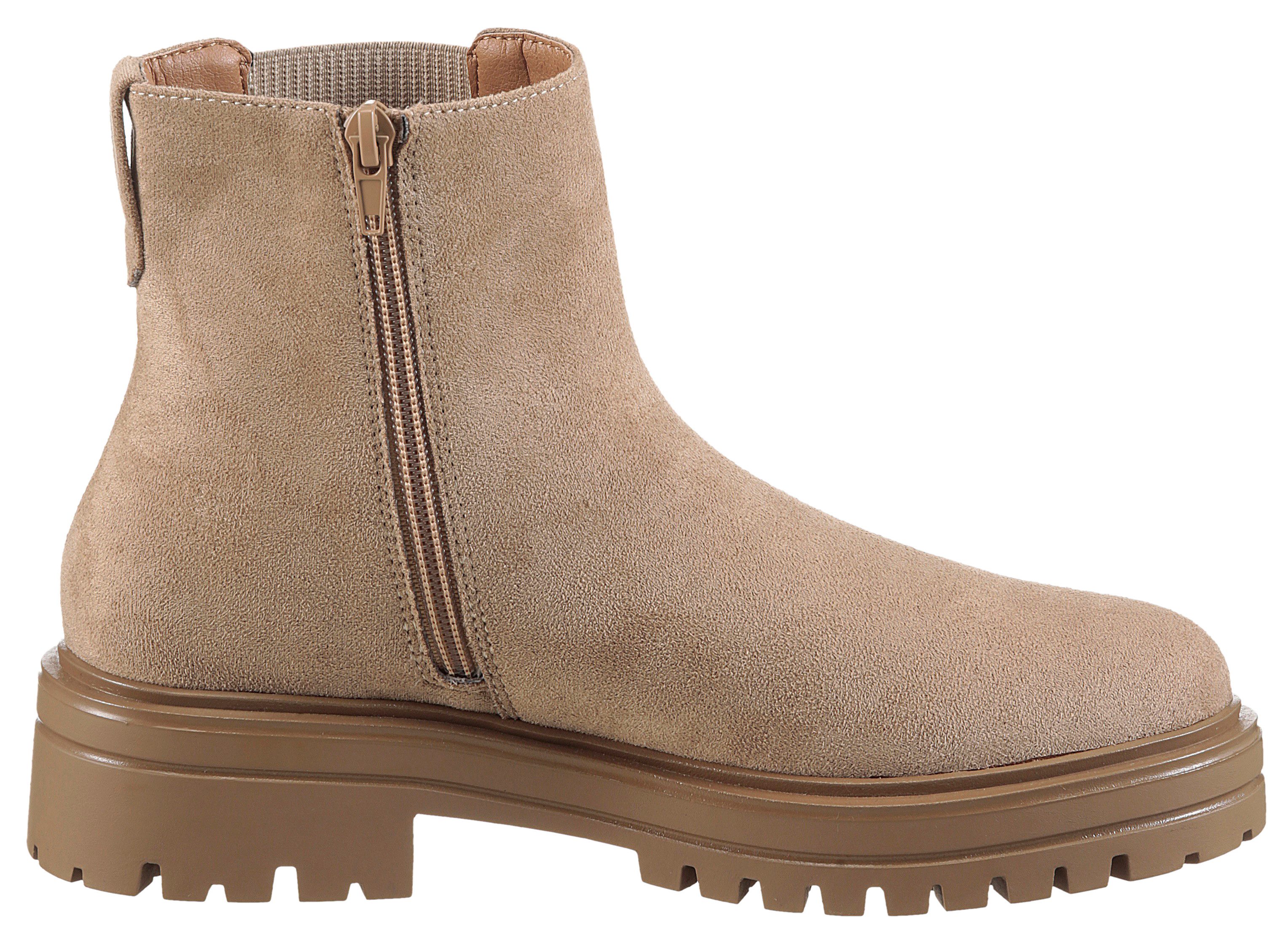 Aniston SHOES Chelsea-boots ankle boot, block heel, with wide stretch - new collection
