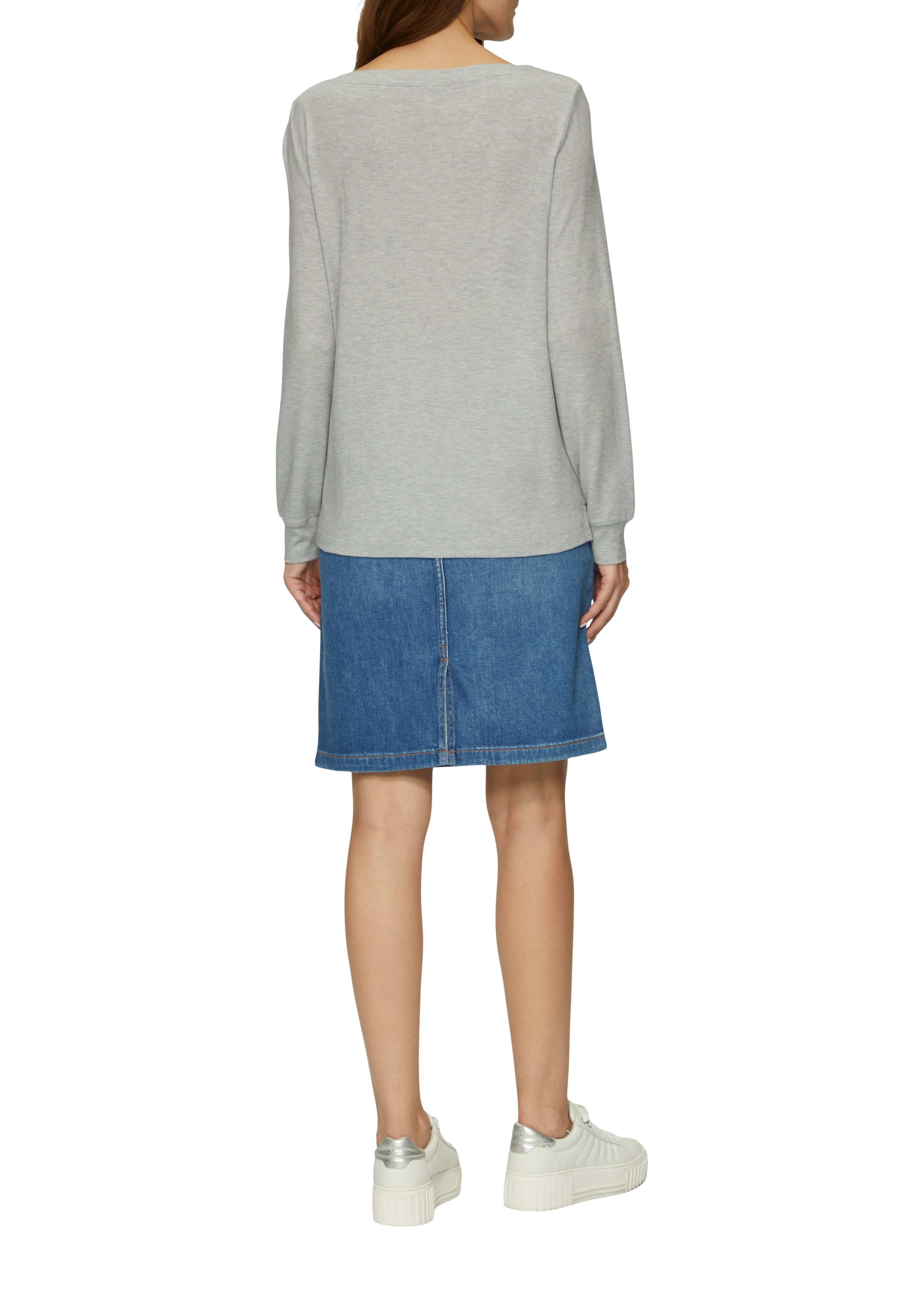 s.Oliver Longsleeve in gemêleerde look