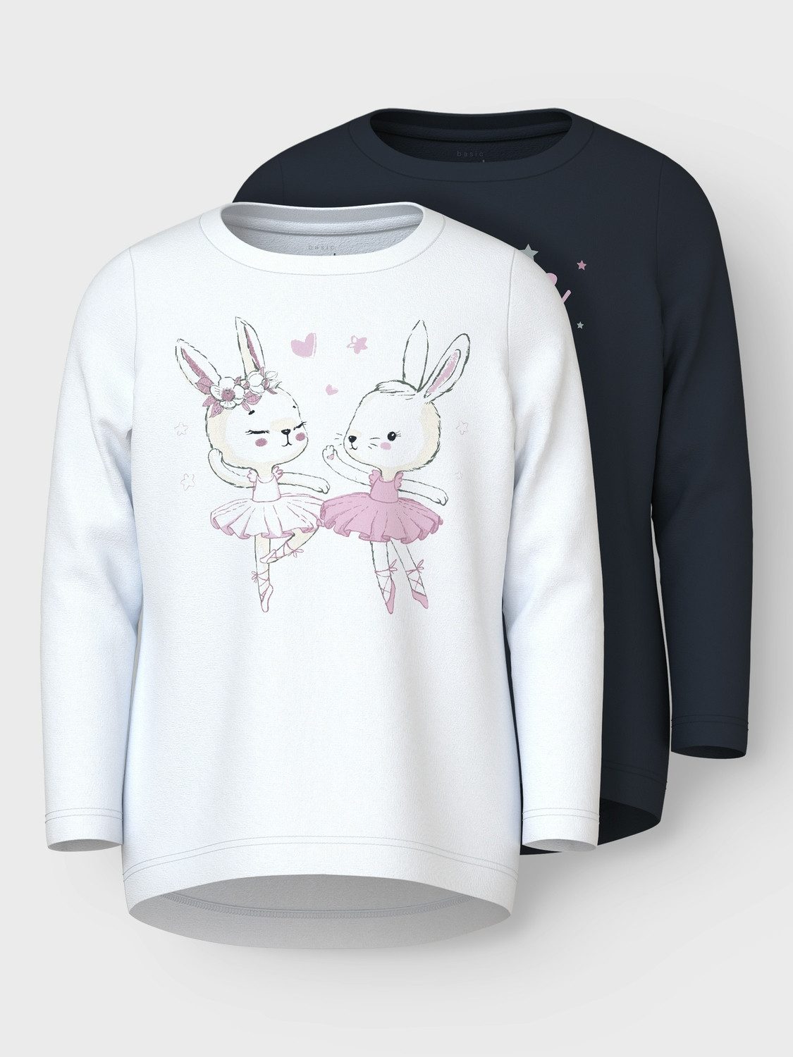 Name It Shirt met lange mouwen NMFVIX 2P LS TOP (2-delig Set van 2)