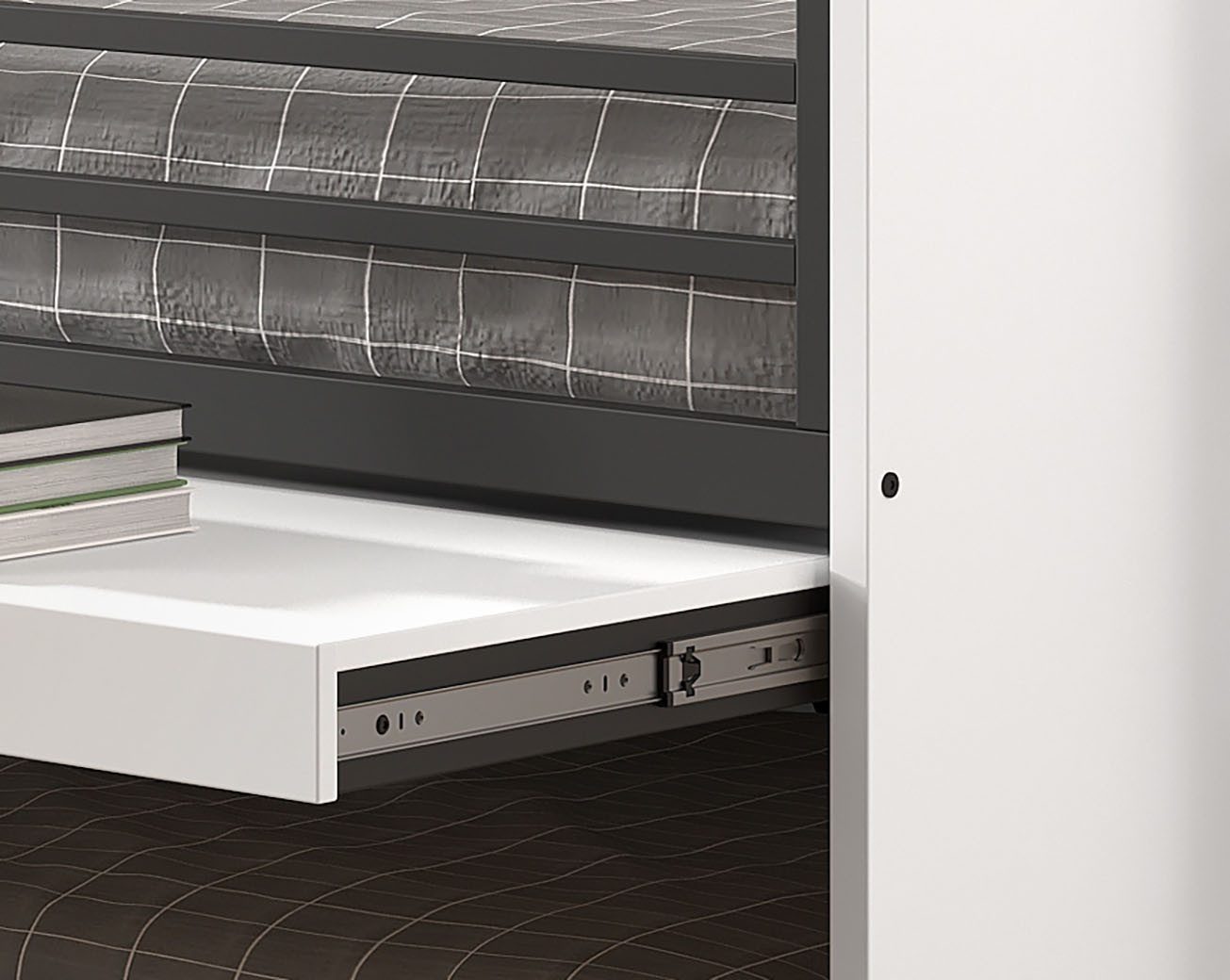 Home affaire Stapelbed voor kleine ruimtes, 2 ligplaatsen, bedlade, inclusief bureau, decor