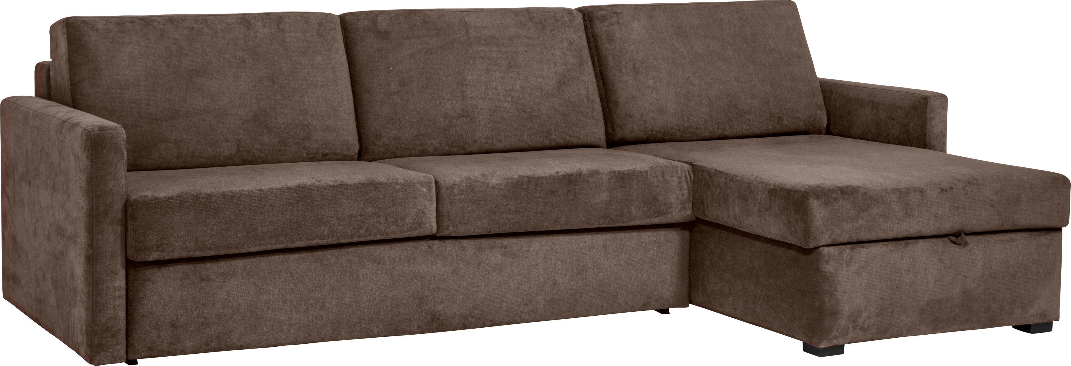 Places of Style Slaapbank GOLDPOINT hoekbank 264 cm, ligoppervlak (140/200 cm), L-vorm, Slaapfunctie, Bonell-binnenveringsmatras en volwaardige bedfunctie