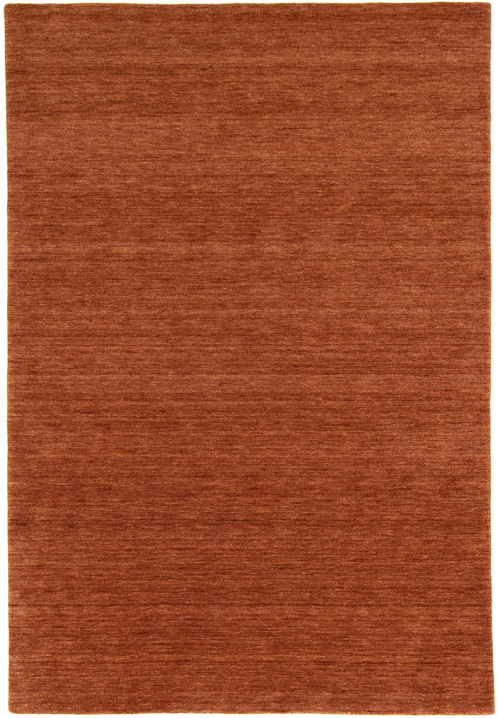 morgenland Wollen kleed Uni marone 160 x 90 cm Zeer zachtpolig