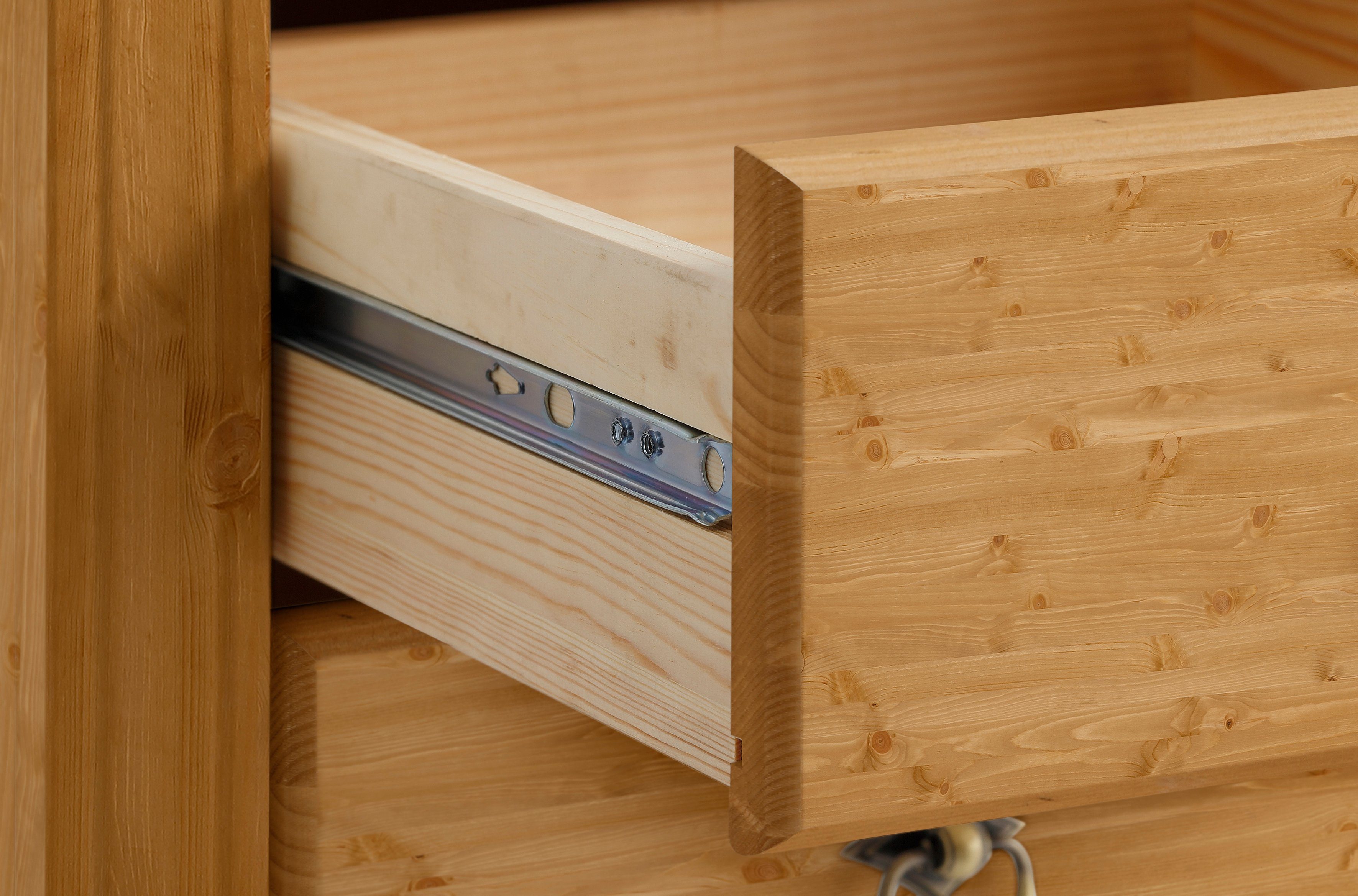 Home affaire Ladekast TESSIN Make-up commode met spiegel, van massief dennenhout, FSC®-gecertificeerd