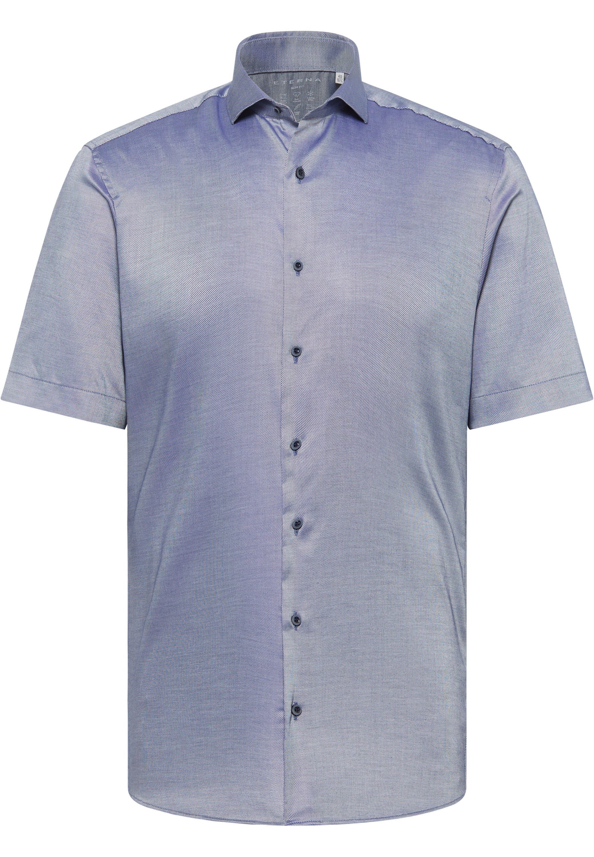 Eterna Overhemd met korte mouwen Slim fit EASY IRON (gemakkelijk te strijken)