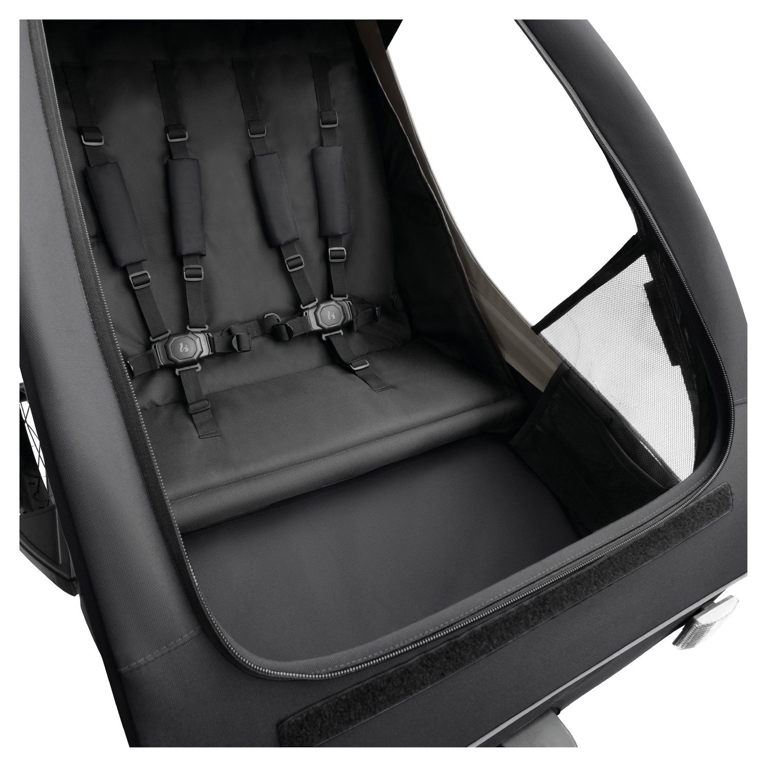 Hauck Kinderen fiets aanhanger 2in1 Bike Trailer und Buggy Dryk Duo Plus, black