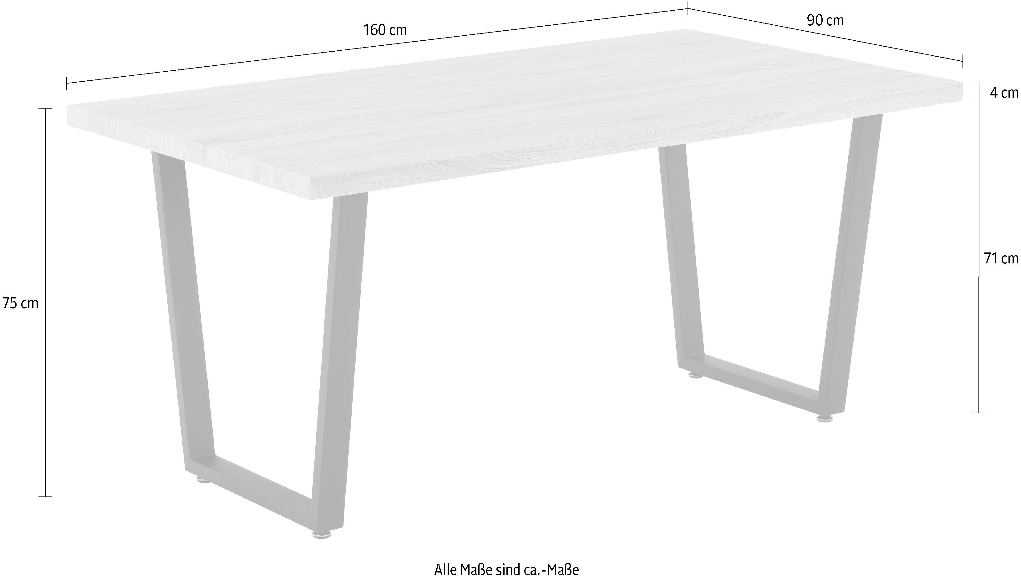 Home affaire Eettafel Aage Breedte 160 cm