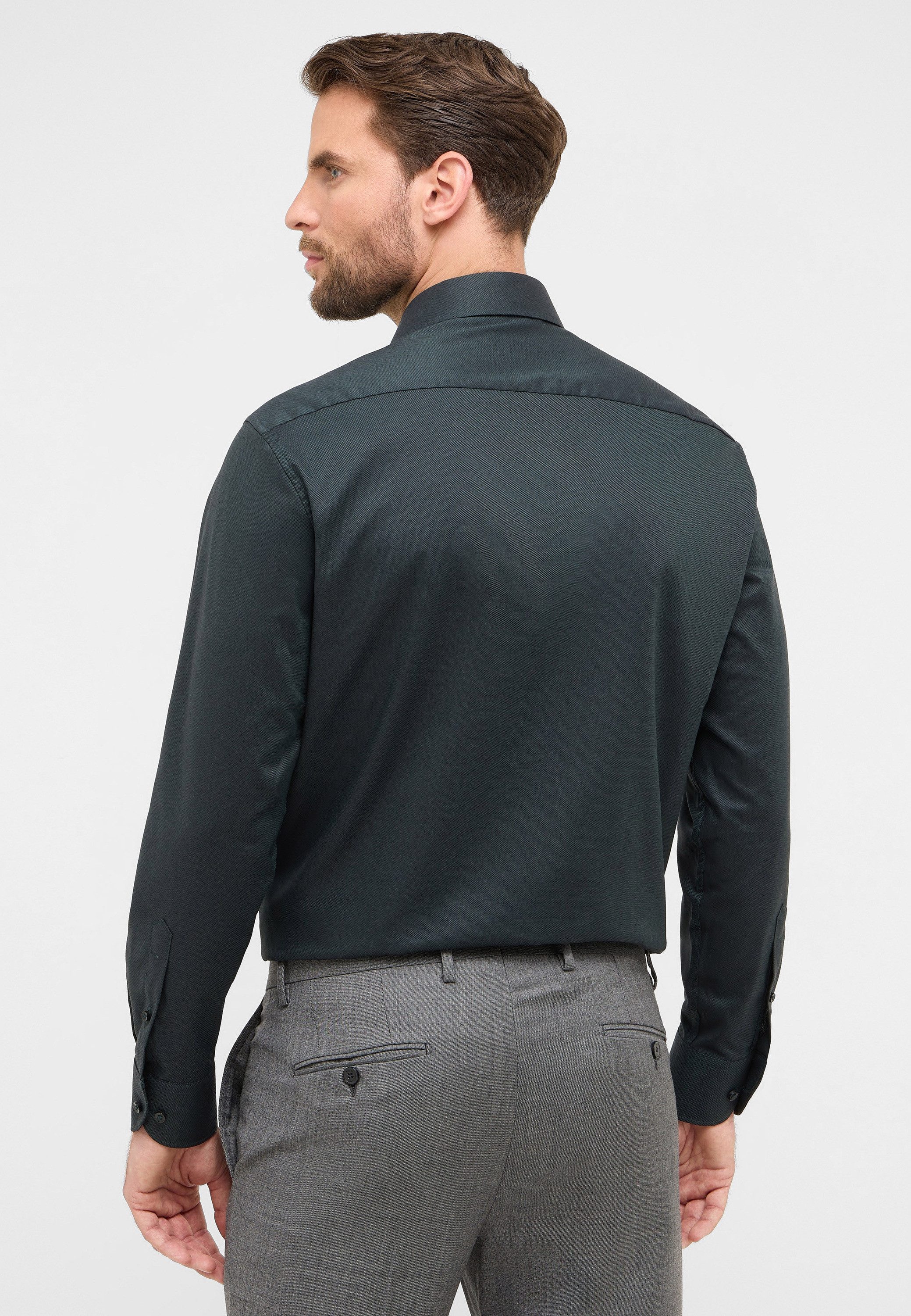 Eterna Overhemd met lange mouwen Comfort fit NON IRON (strijkvrij)
