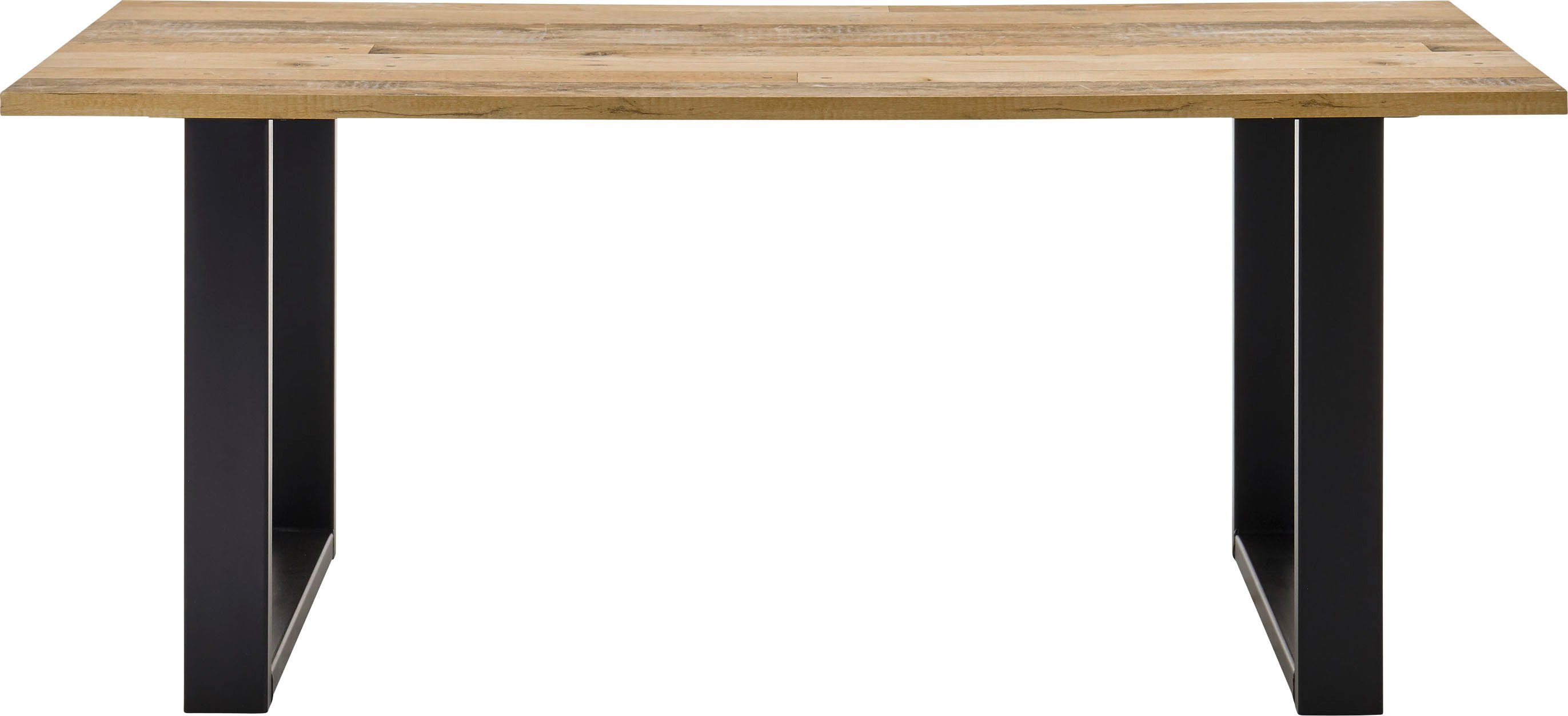 Home affaire Eettafel Sherwood in modern houtdecor, breedte 180 cm eettafels bruin